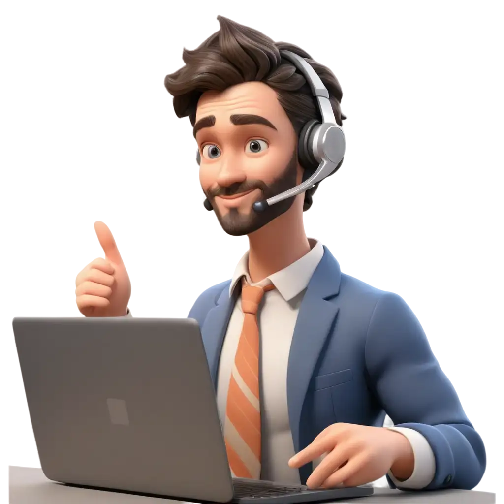 3D-PNG-Illustration-of-Male-Customer-Support-for-Enhanced-Visual-Appeal