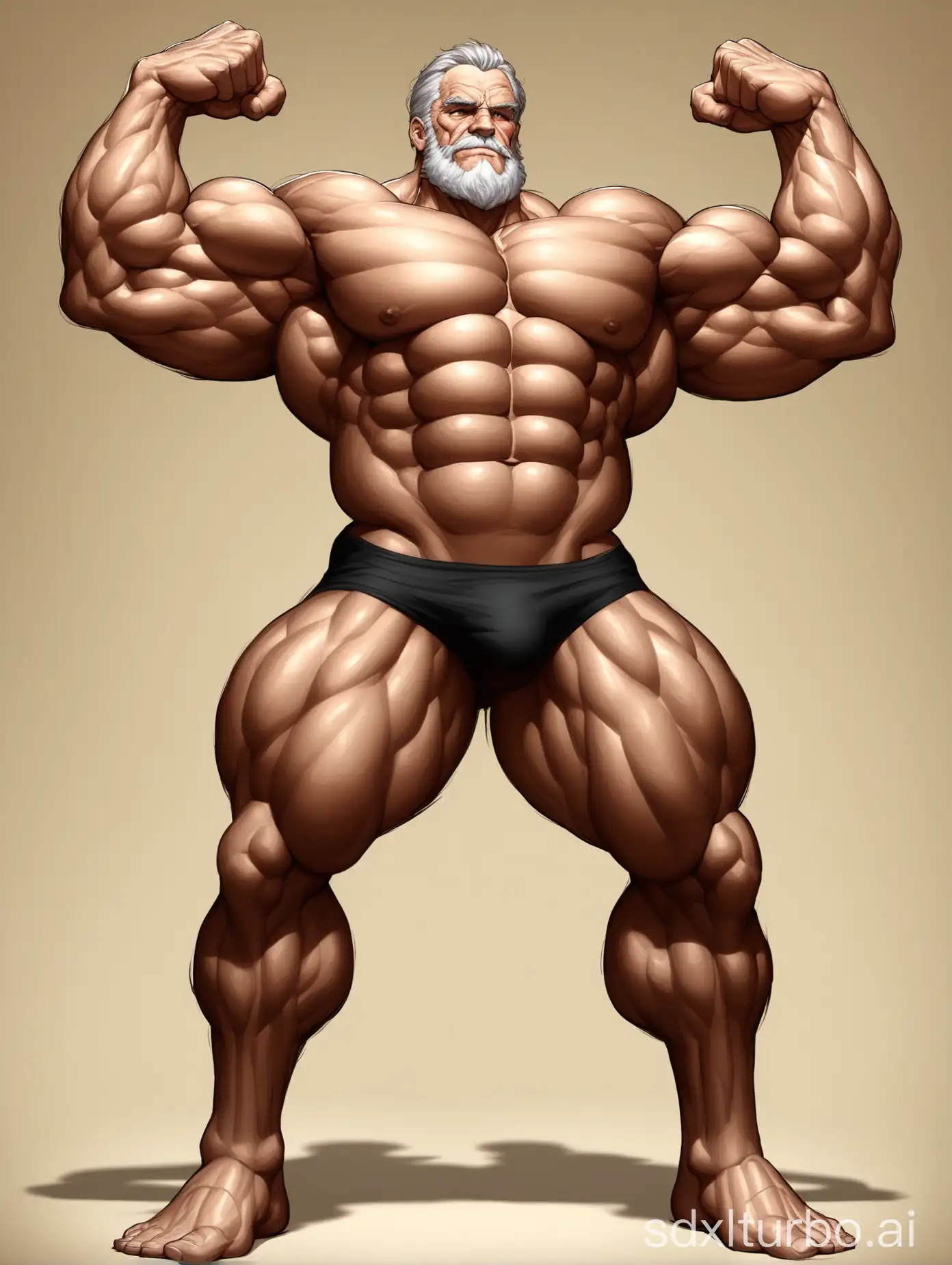 Muscular-Old-Man-Showing-Massive-Biceps-in-Underwear