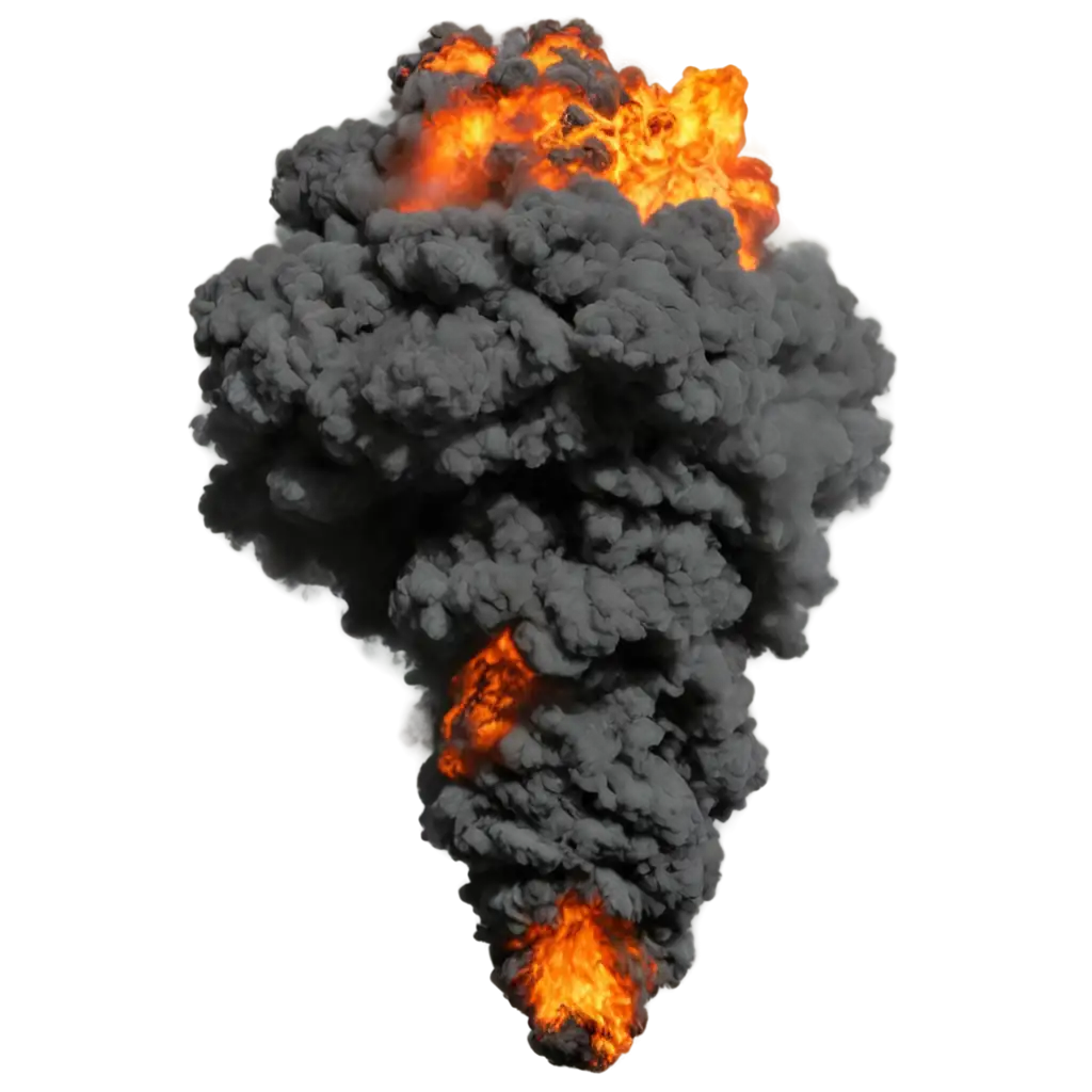 Explosion-with-Smoke-PNG-Image-Dynamic-Visuals-for-Creative-Projects