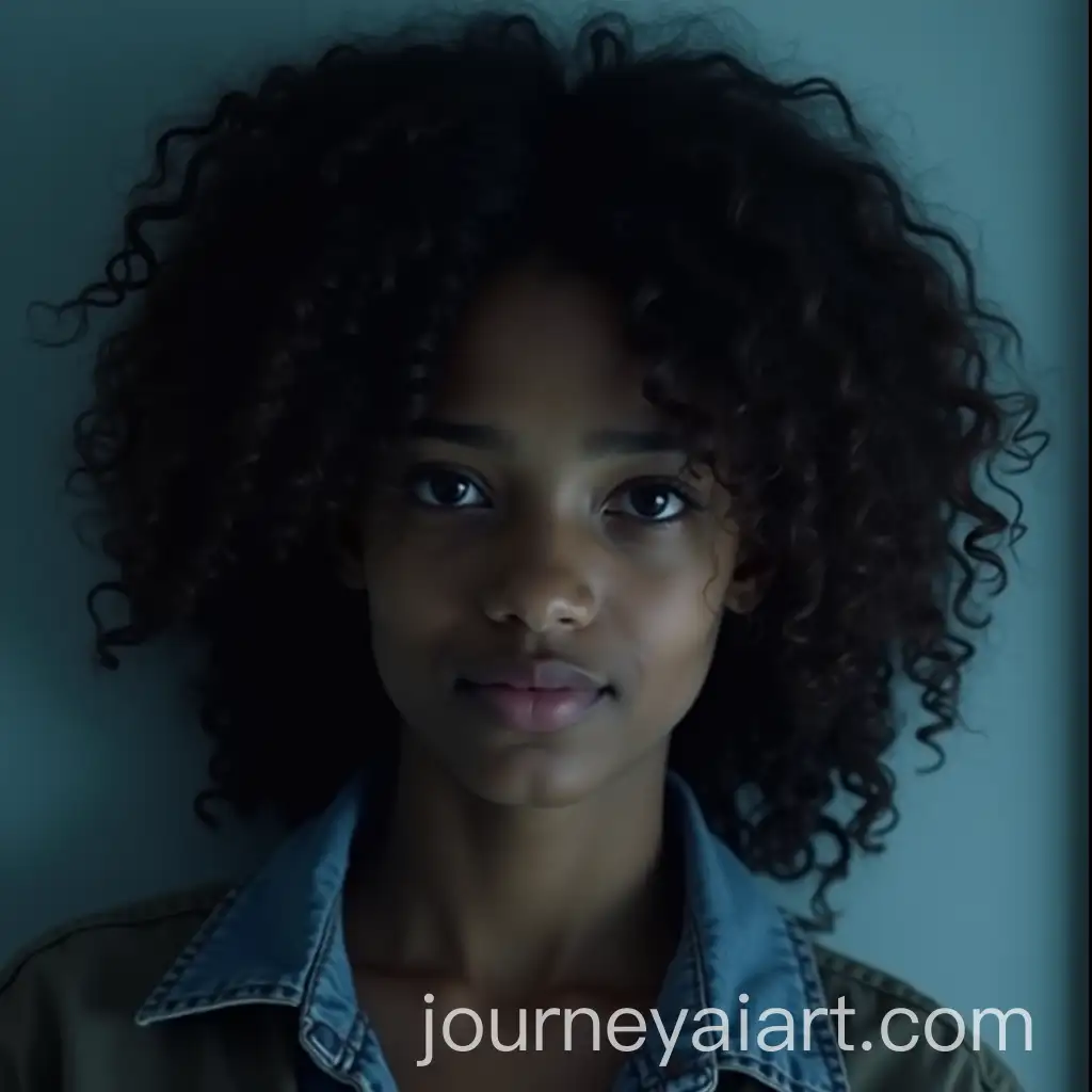 Portrait-of-a-16YearOld-Black-Girl-with-Curly-Hair-and-Black-Eyes-in-a-Blue-Lock-Screenshot-Style