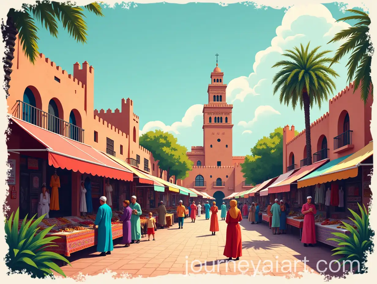 Cultural-Diversity-in-Marrakech-Jemaa-elFnaa-Square-and-Koutoubia-Mosque-Scene