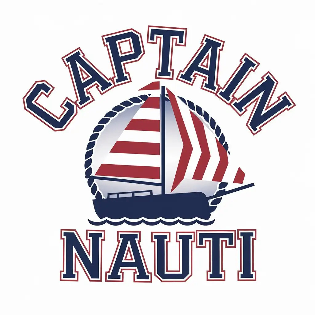 LOGO Design for Captain Nauti Sailboat Symbol with Modern Design for Restaurant Industry