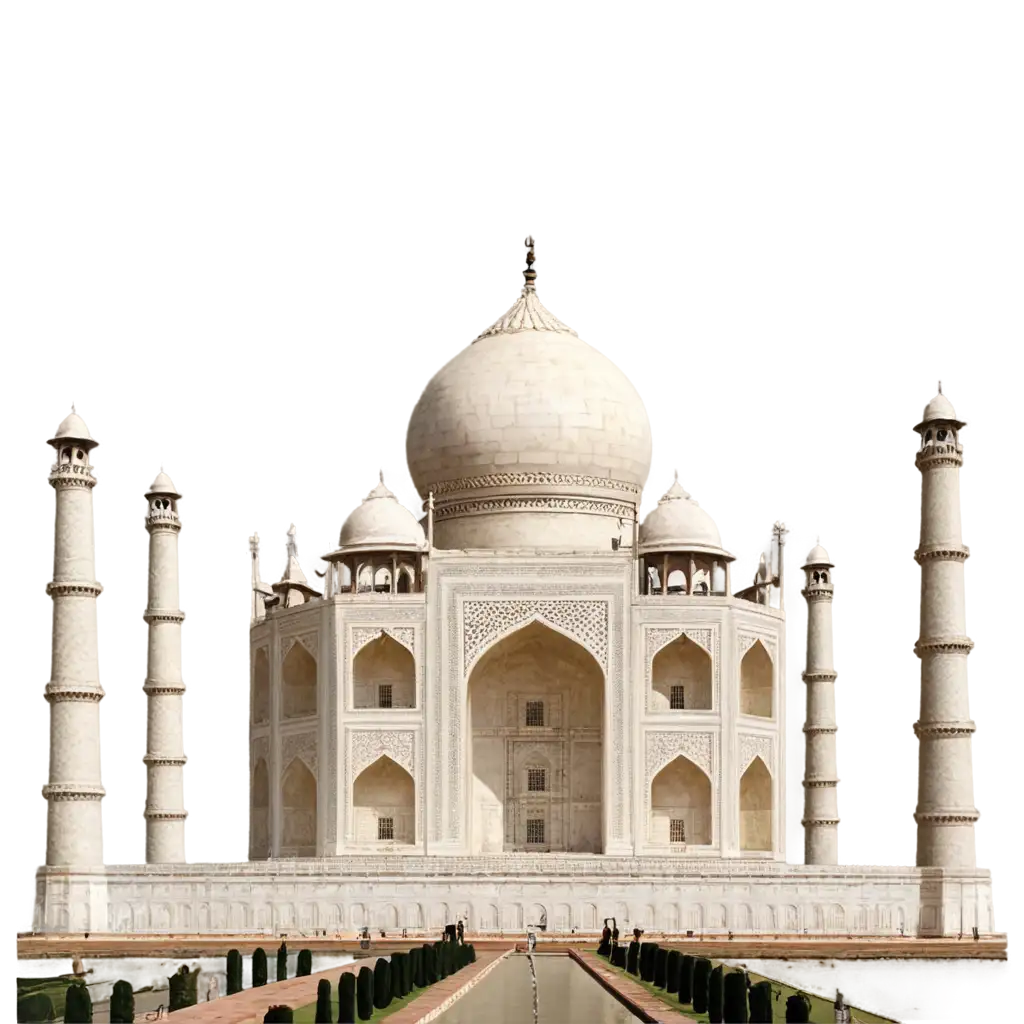 Exquisite-PNG-Image-of-the-Taj-Mahal-Capturing-Timeless-Beauty-in-HighQuality-Format