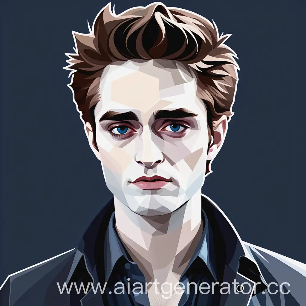 Flat-Style-Edward-Cullen-Illustration-with-Modern-Graphics