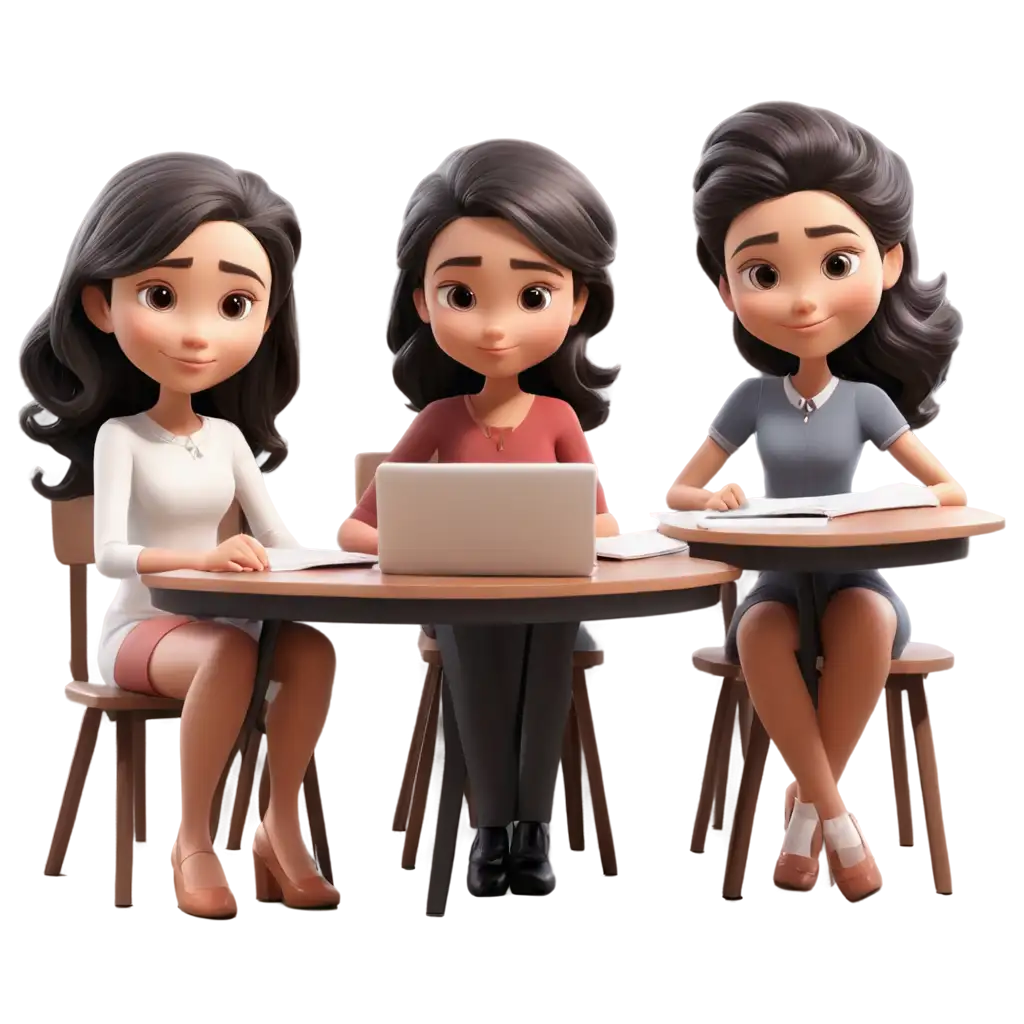 Cute-Cartoon-Girls-Meeting-PNG-Image-for-Creative-Projects