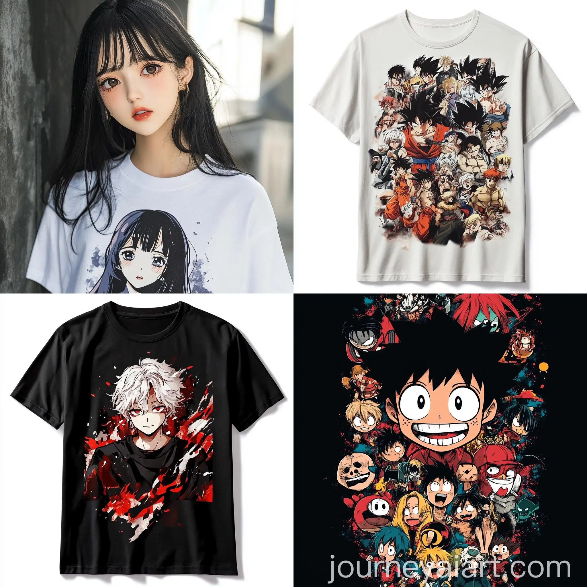 Anime-Stickers-TShirt-Design-for-Enthusiasts-and-Collectors