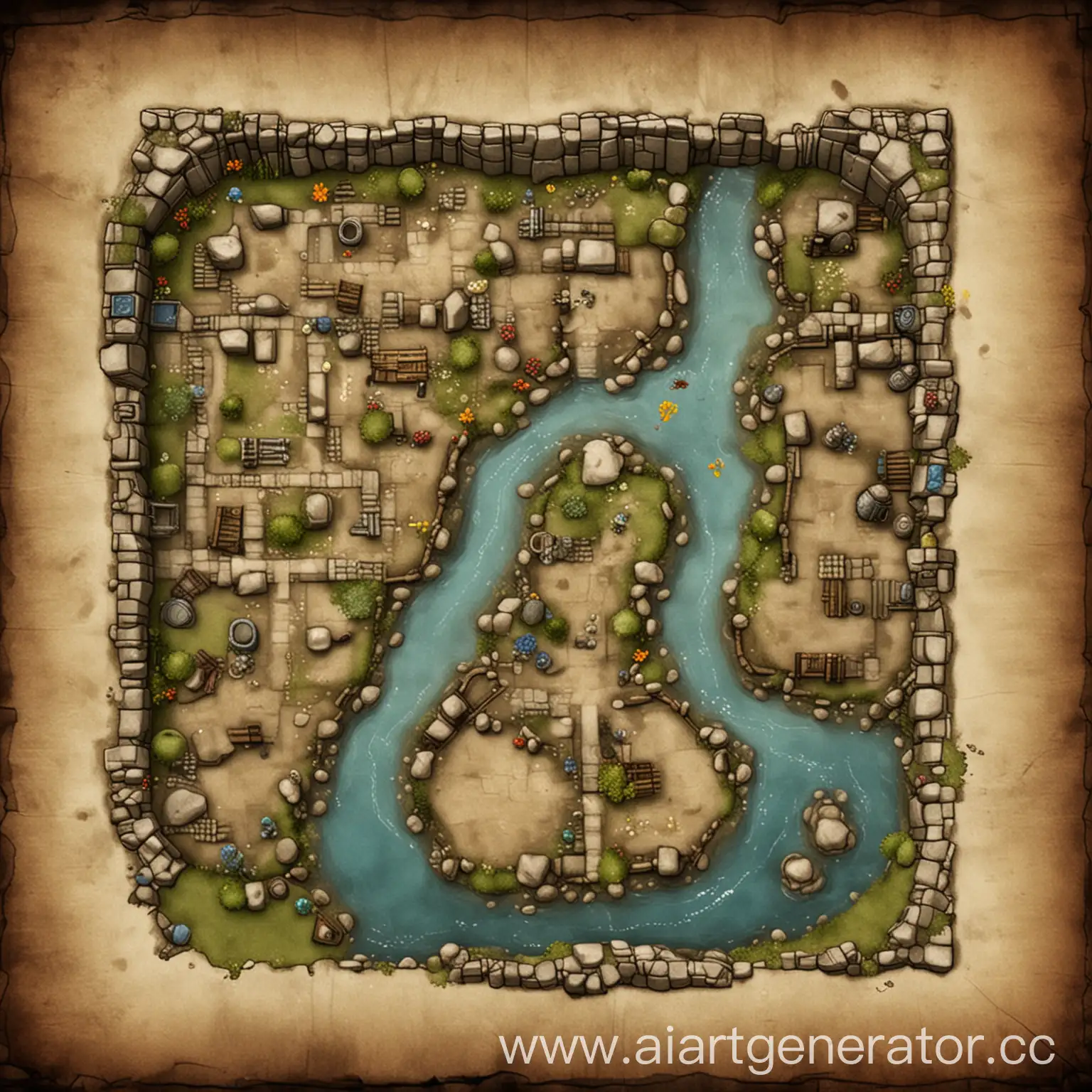 Map-for-Mini-Game-Changing-Sizes-Ponds-Walls-and-Passages