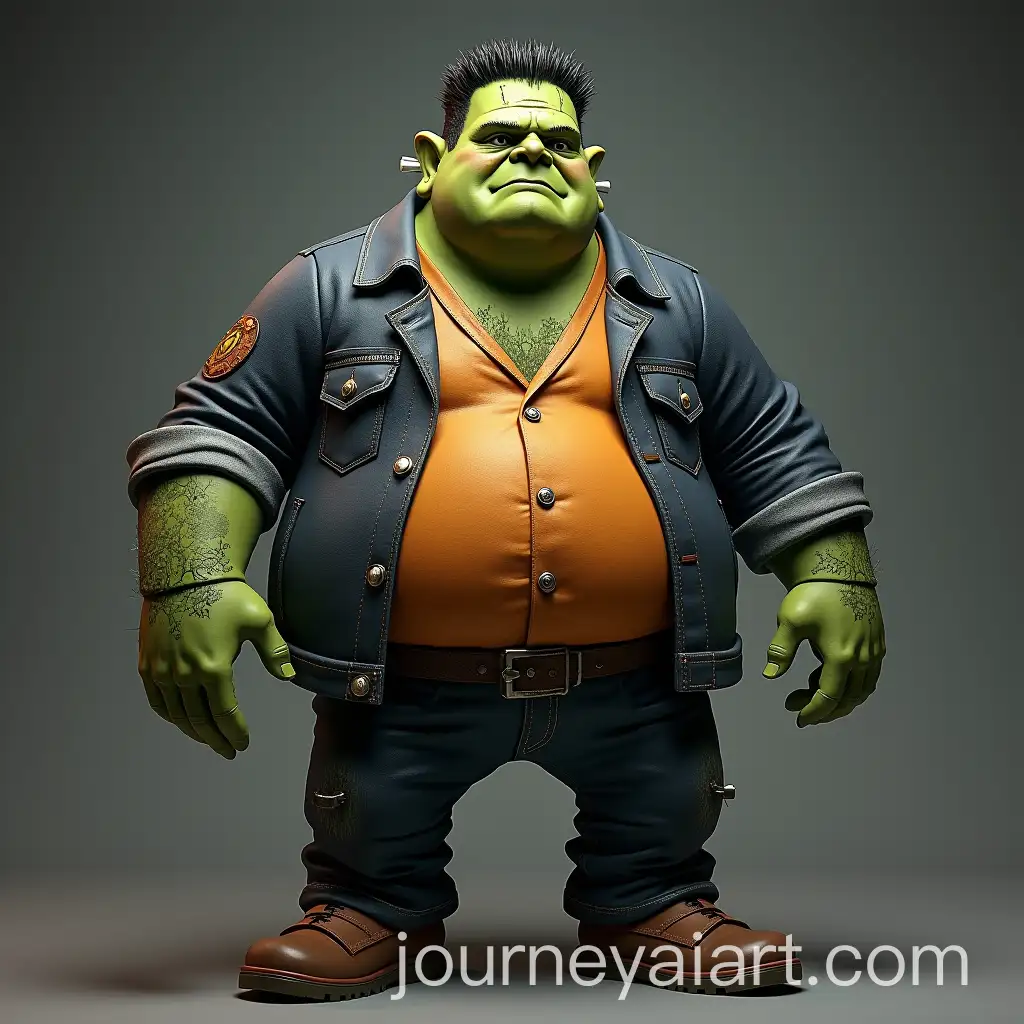Halloween-Themed-Fat-Frankenstein-Collectible-Character-Turnaround