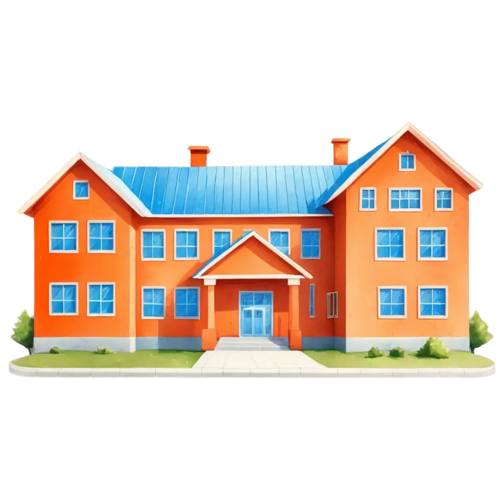 Elementary-School-Building-Cartoon-Illustration-PNG-Perfect-for-Educational-Designs