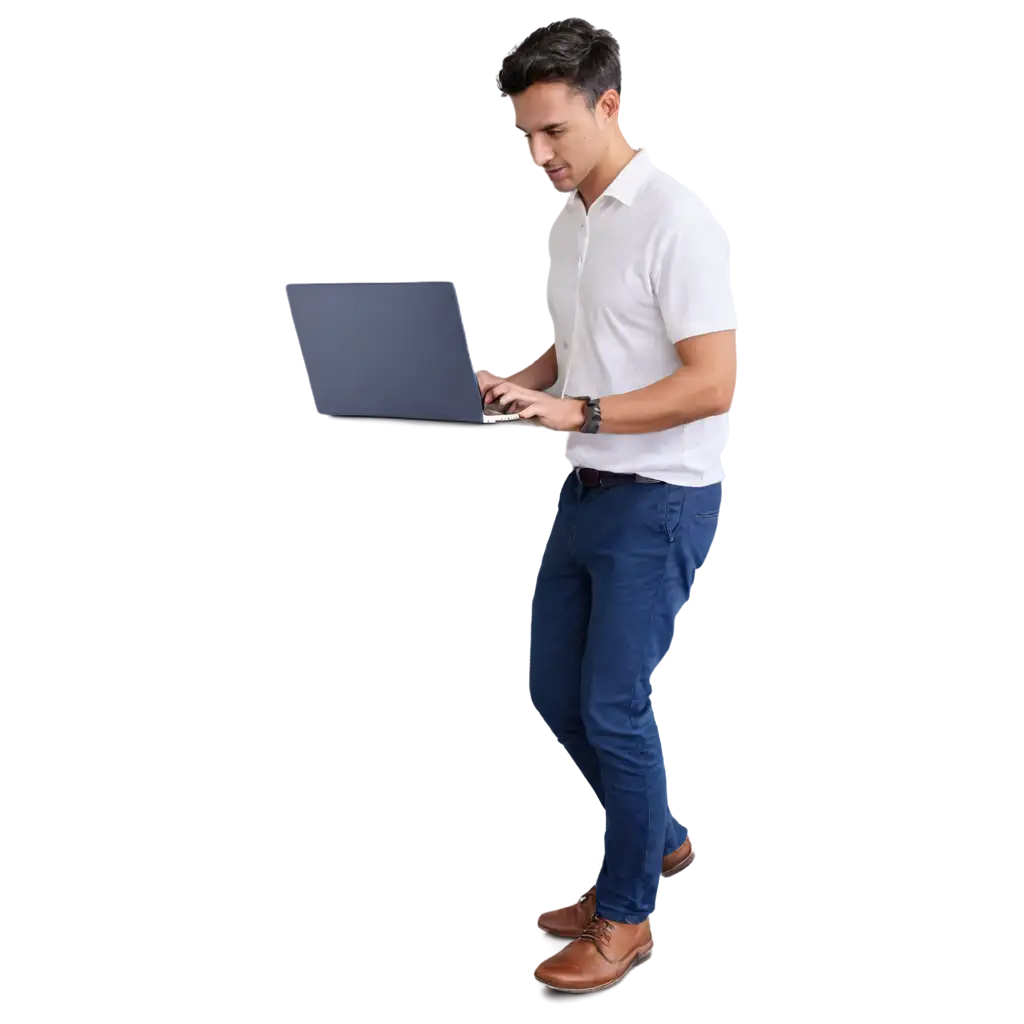 PNG-Image-of-a-Man-Holding-a-Laptop-and-Working-on-It-Perfect-for-Digital-Work-Themes