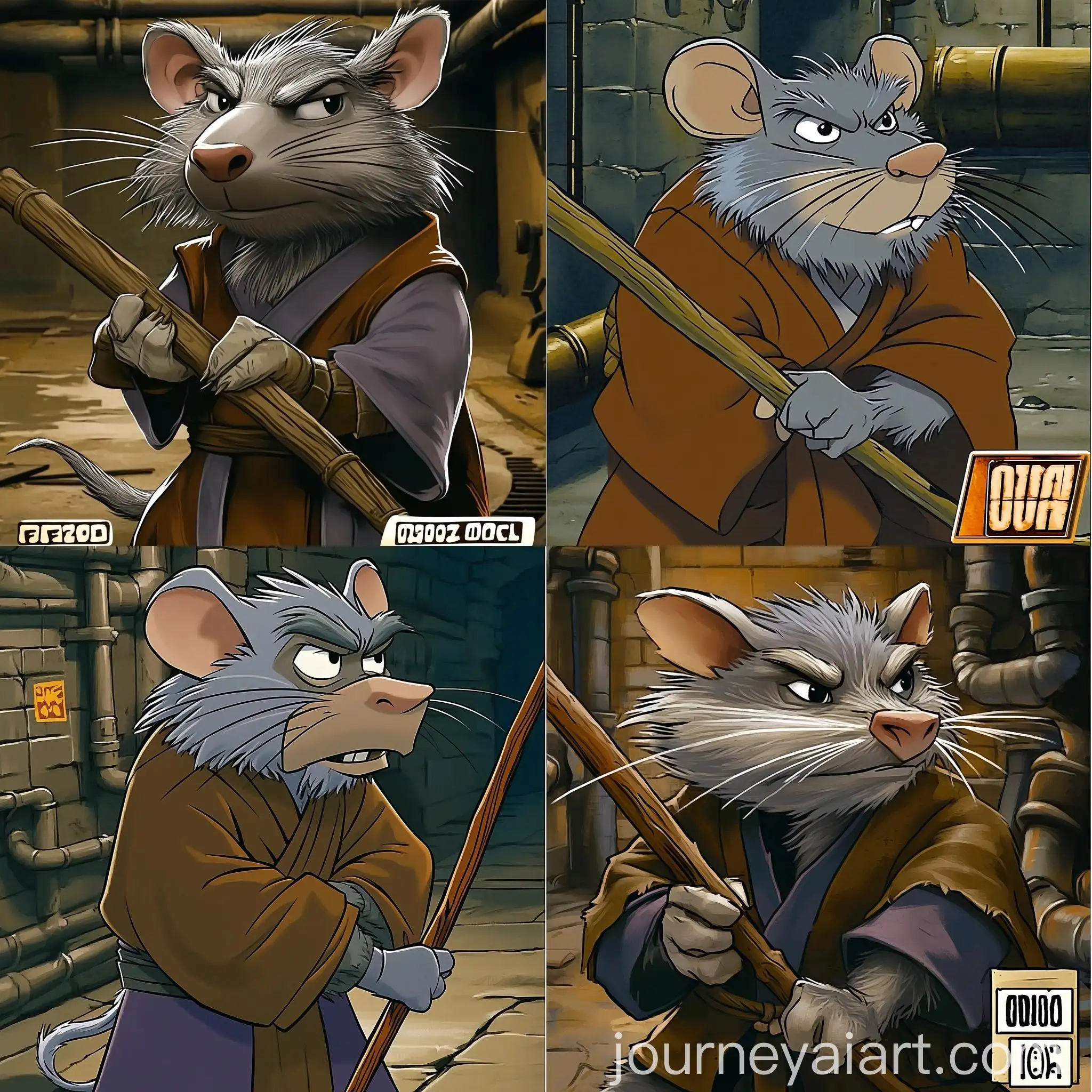 Splinter-Cartoon-Character-in-Sewer-with-Wooden-Staff