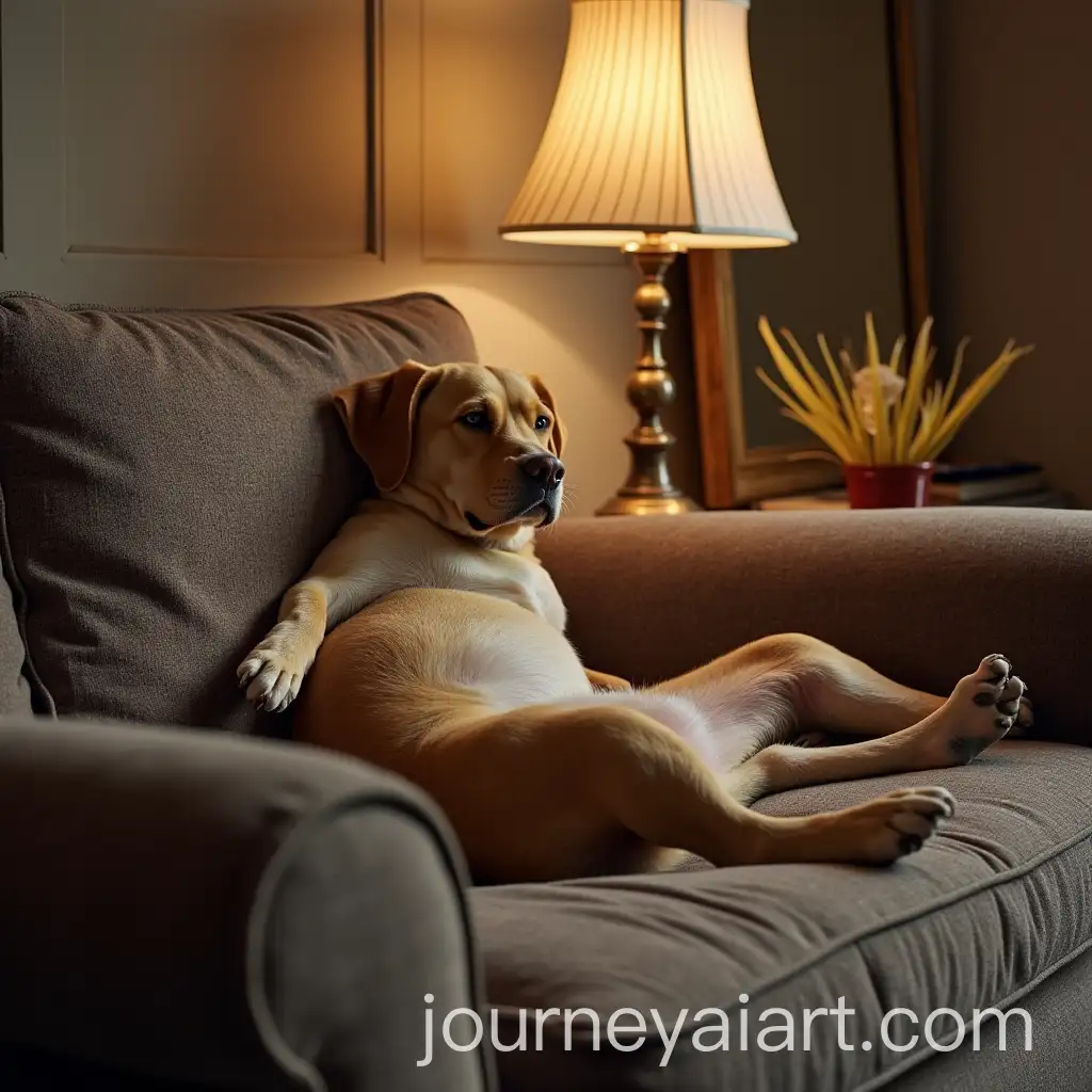 Person-Relaxing-on-a-Sofa-in-a-Casual-Lazy-Moment
