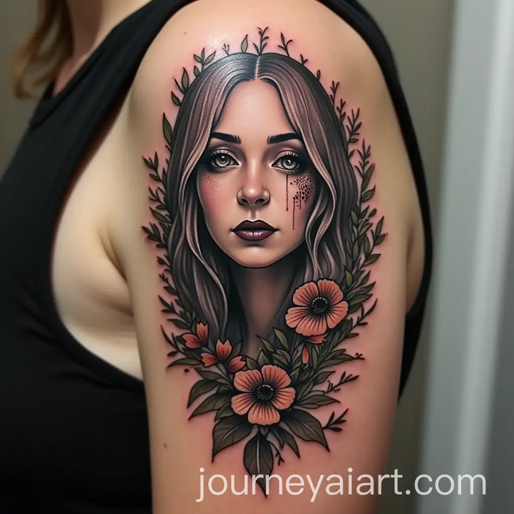 Evocative-Tattoo-Art-in-Monochrome-Portrait-Style