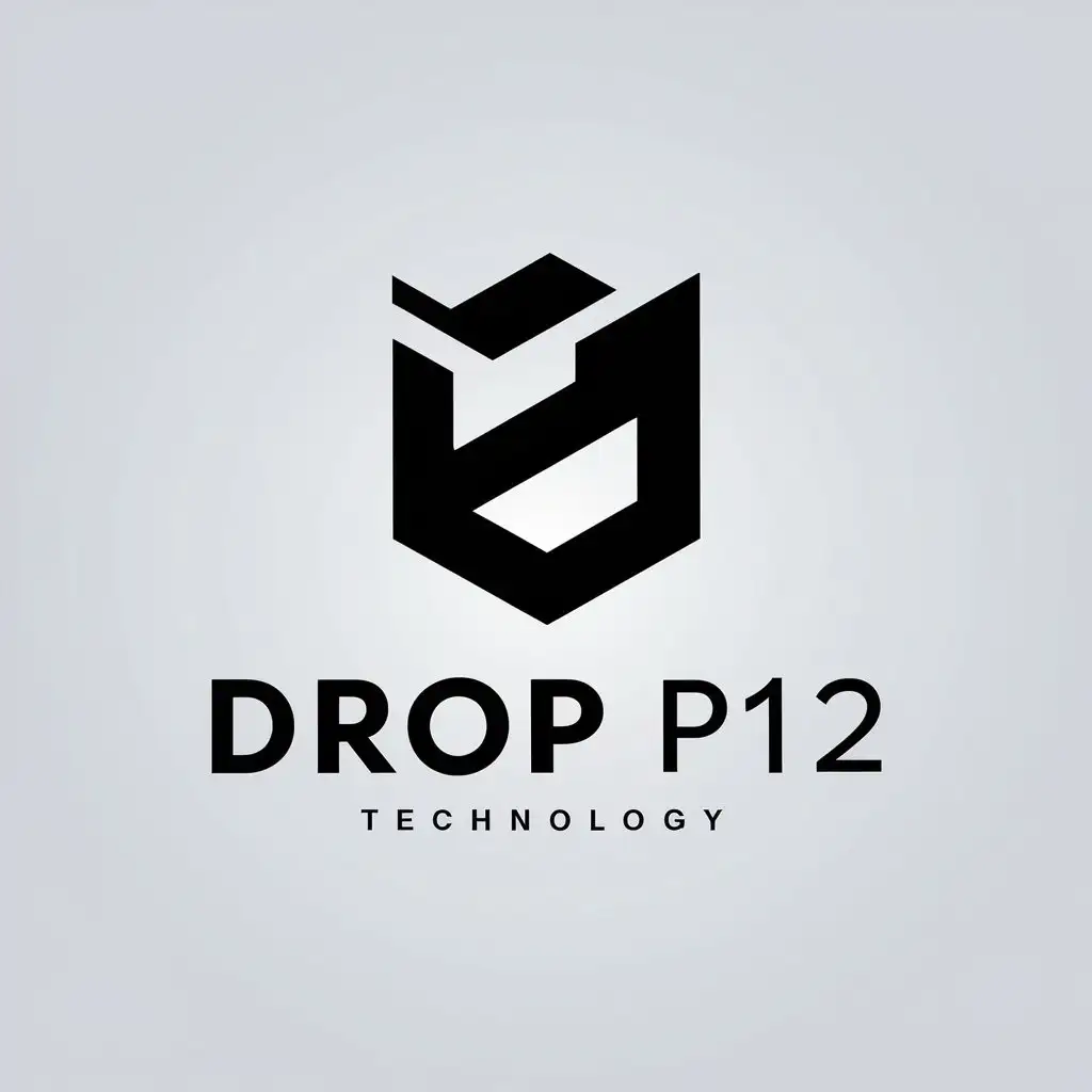 LOGO Design for Drop P12 Modern Vector Design with RELOGIOS Symbol for Technology Industry