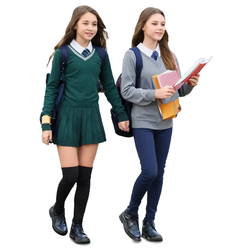 School-Going-Girls-PNG-Image-HighQuality-and-Versatile-for-Various-Uses