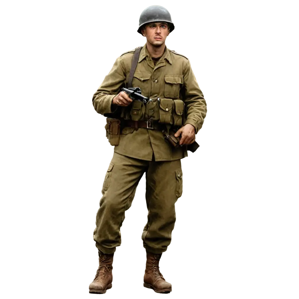 WW2-Soldier-PNG-HighResolution-Historical-Imagery-for-Diverse-Applications