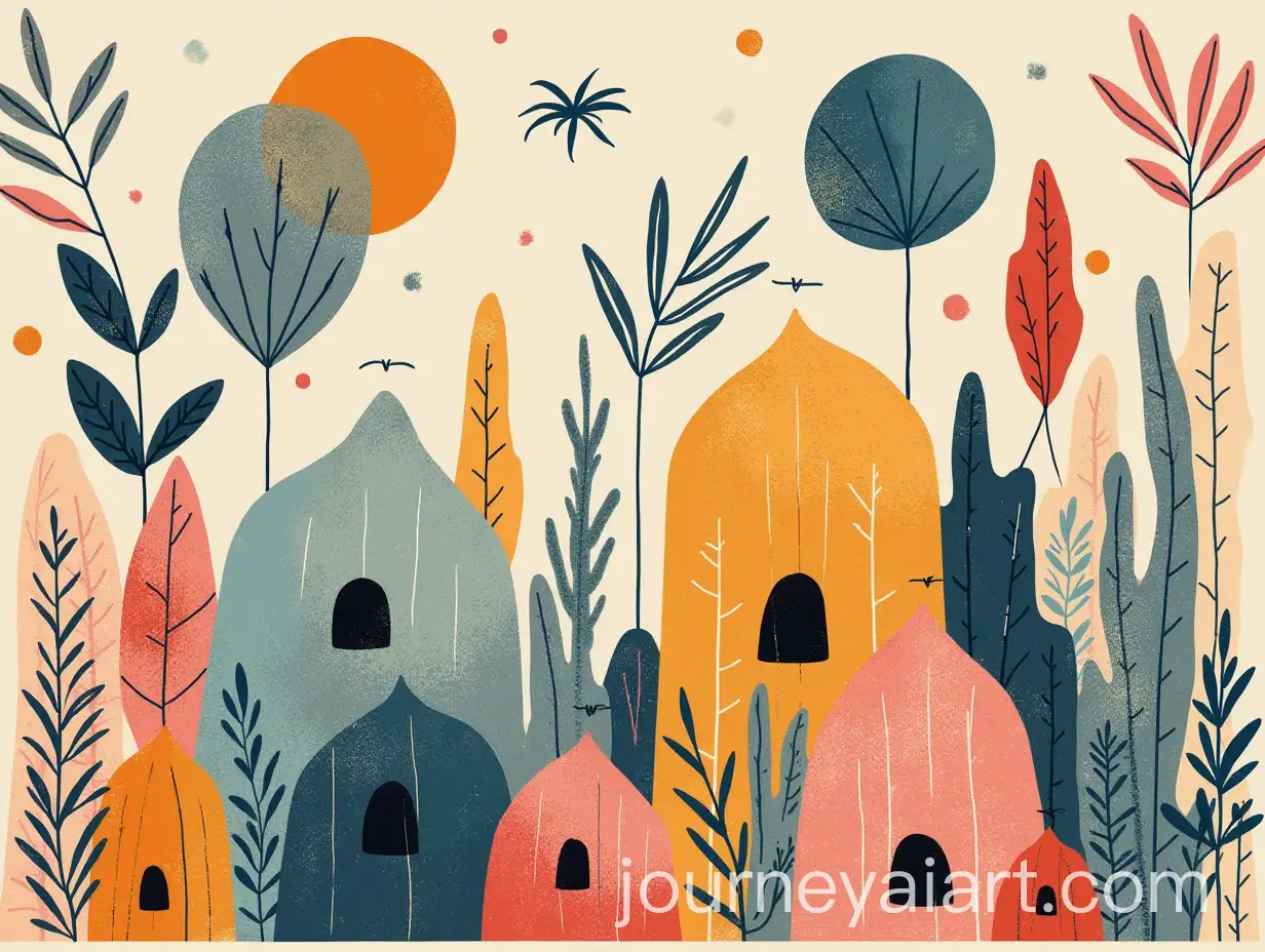 Boho-Style-Wallpaper-Art-with-Vibrant-Patterns-and-Textures