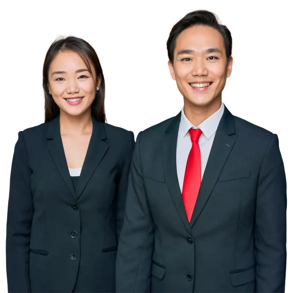 Professional-Chinese-Servers-Smiling-Portrait-PNG-Image-for-HighQuality-Applications