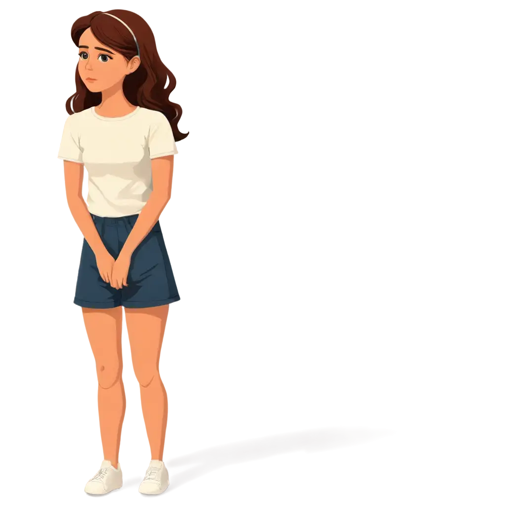 Cartoon-Style-PNG-Image-Girl-Thinking-About-Her-Boyfriend