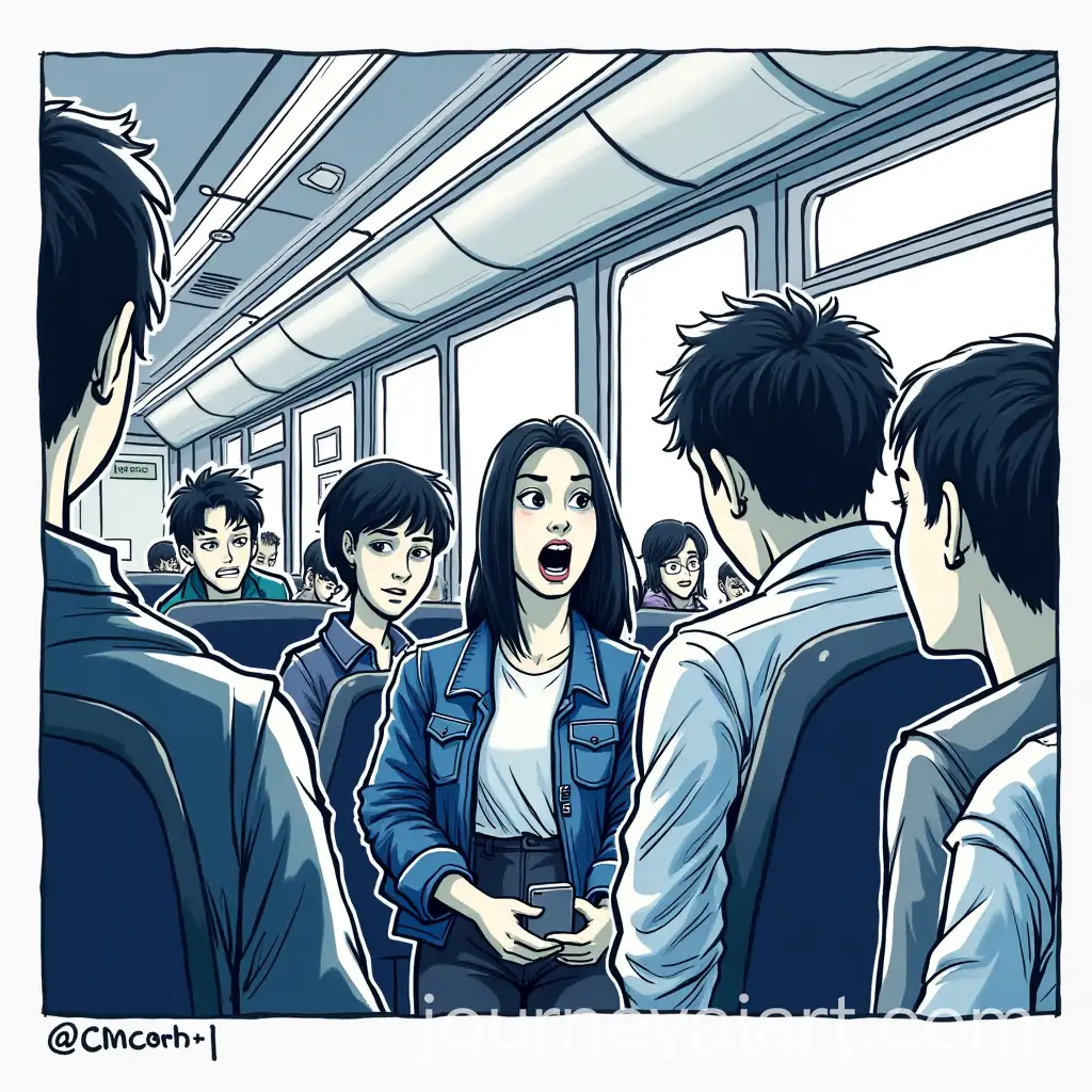 Frustrated-Passengers-on-a-Noisy-Train