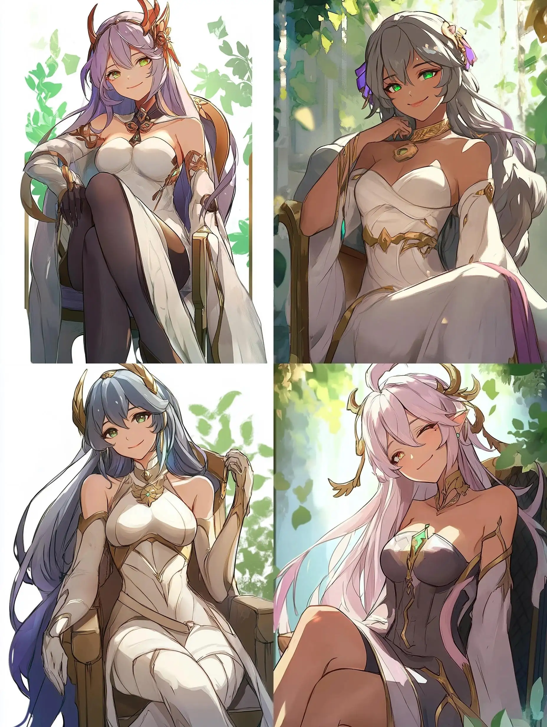 Smiling-Female-Nahida-of-Genshin-Impact-Sitting-Calmly