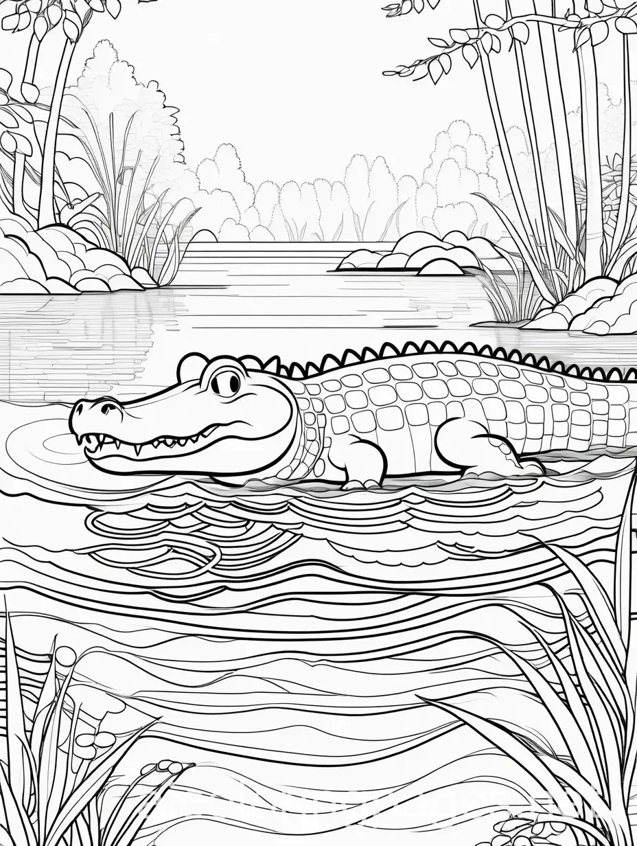 Alligator-Coloring-Page-Simple-Line-Art-for-Kids