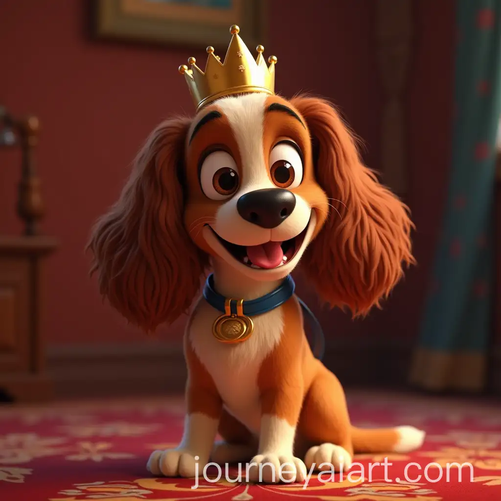 Disney-Pixar-Style-King-Charles-Cavalier-Portrait
