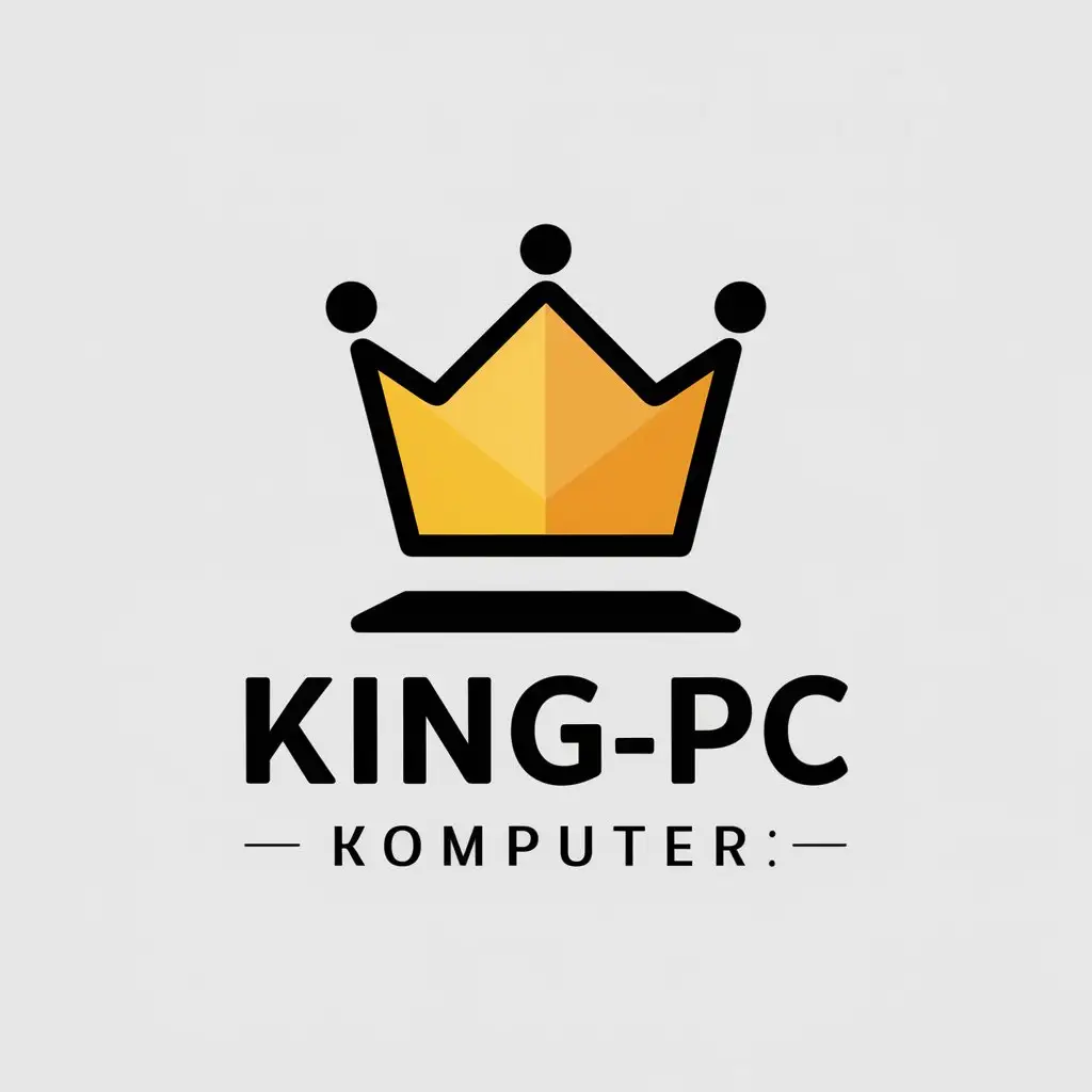 LOGO-Design-for-KINGPC-Modern-Computer-Symbol-in-Vector-Art