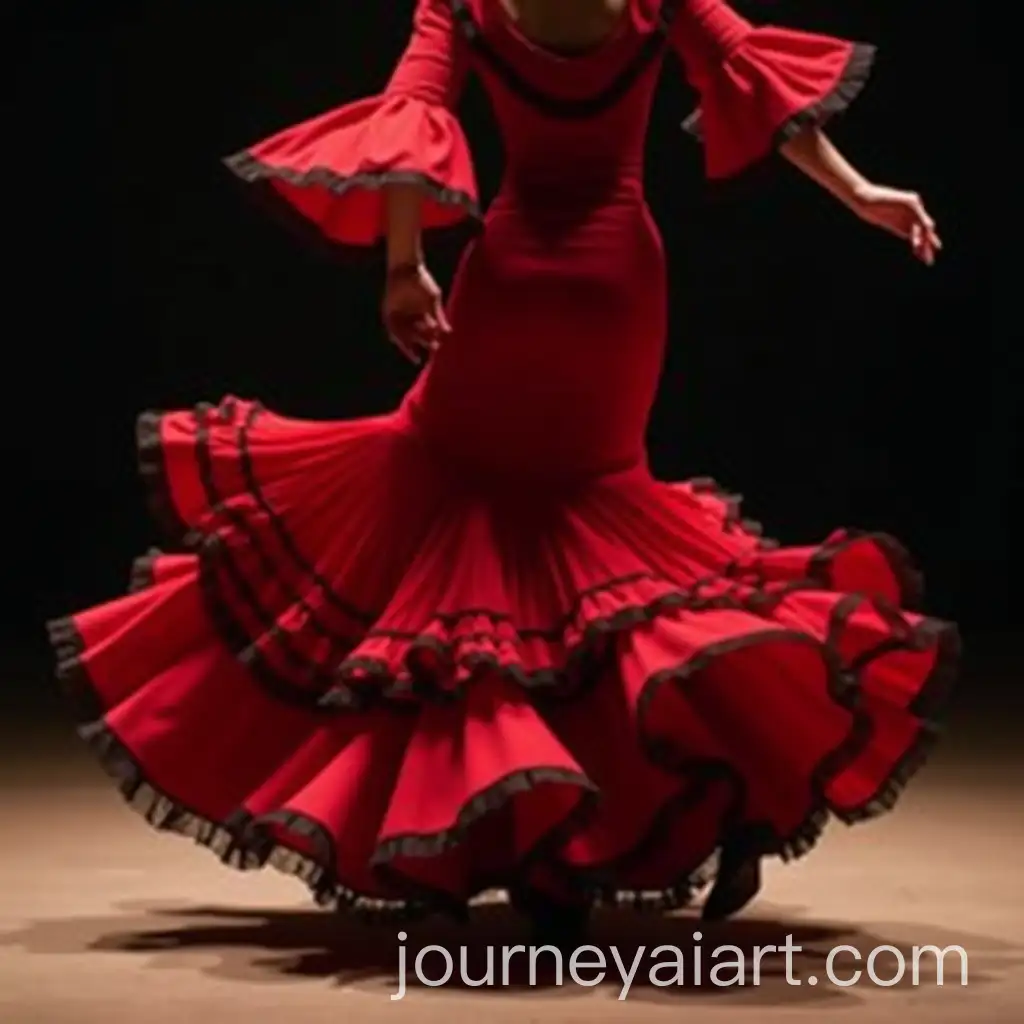 Vibrant-Flamenco-Dancer-Dress-in-Motion