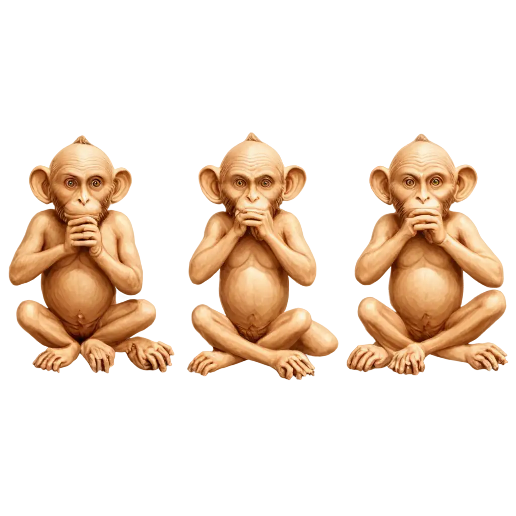 Embrace-the-Wisdom-of-Gandhi-Ji-HighResolution-PNG-Image-of-the-Three-Monkeys