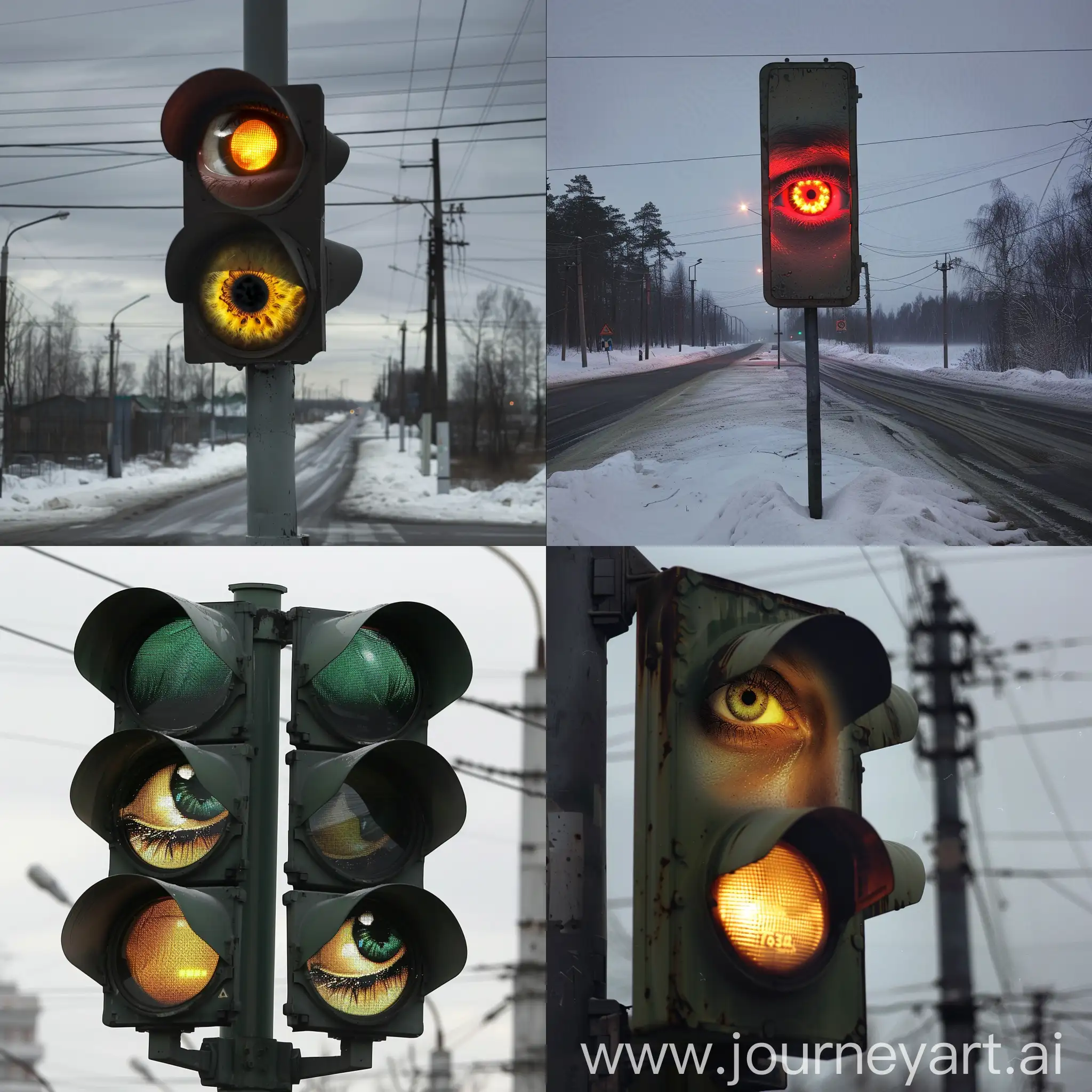 Traffic-Light-with-Light-Bulb-Eye-on-Russian-Road