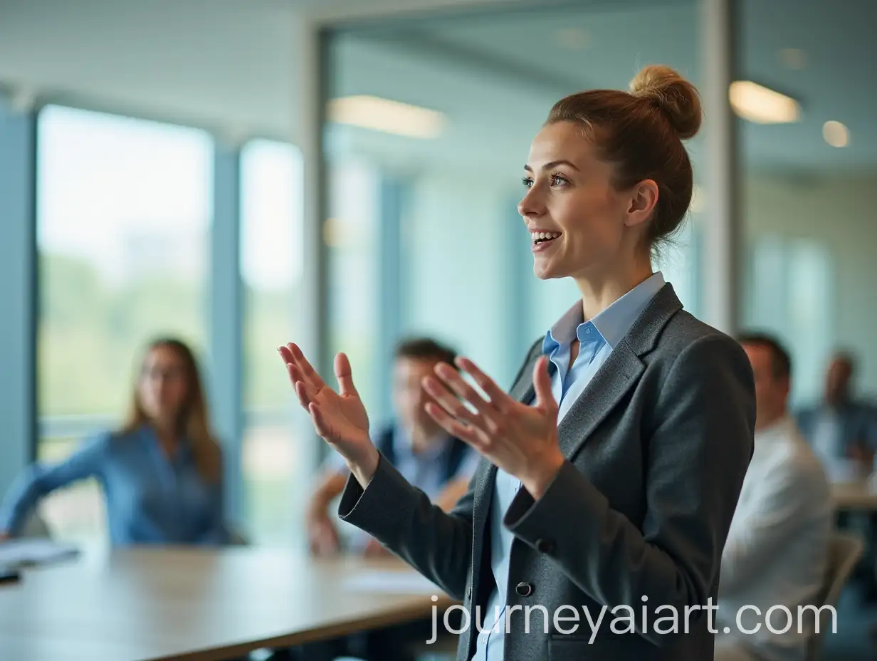 Confident-Businesswoman-Giving-a-Presentation-in-a-Bright-Conference-Room