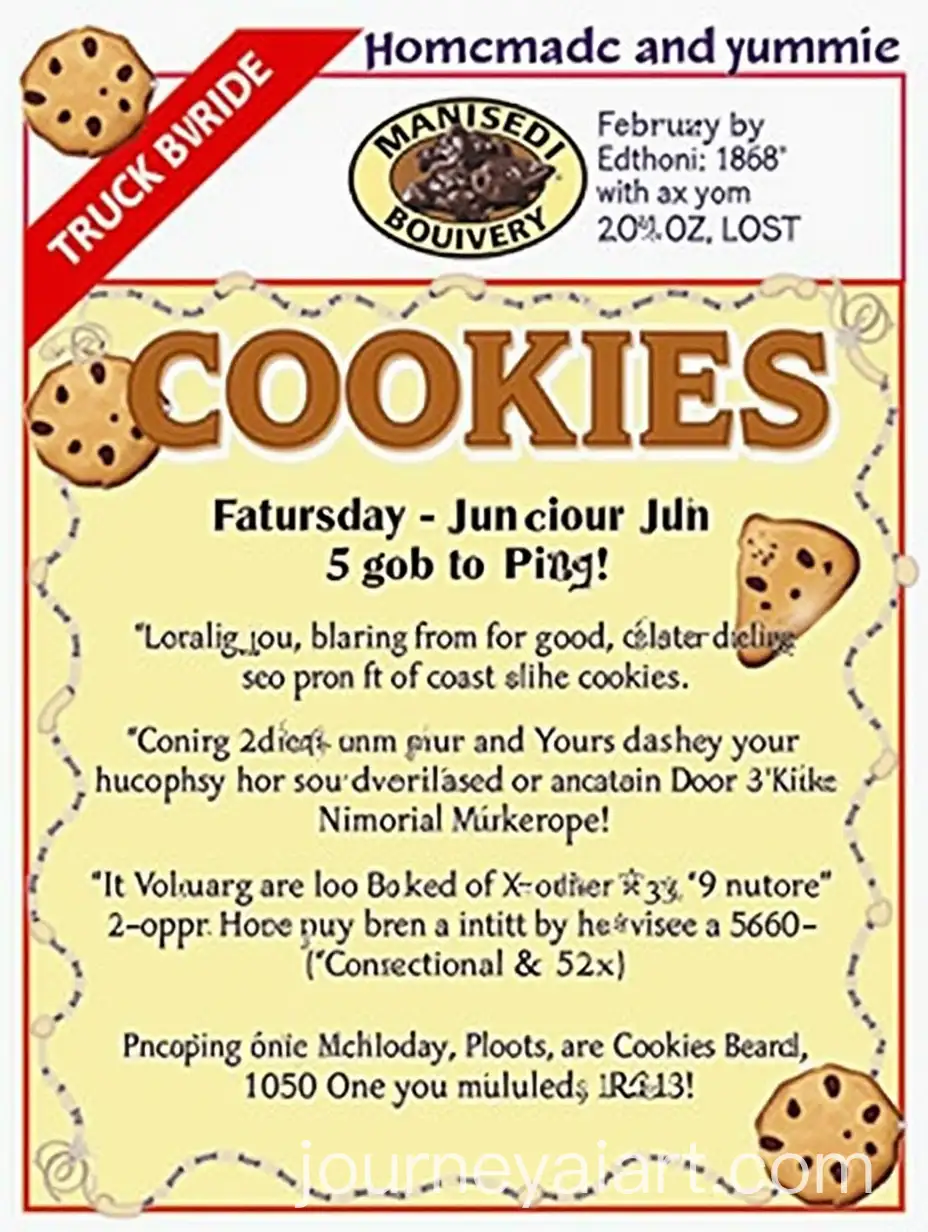 Vibrant-Flyer-for-DoortoDoor-Cookie-Sale-with-Homemade-and-Yummie-Text