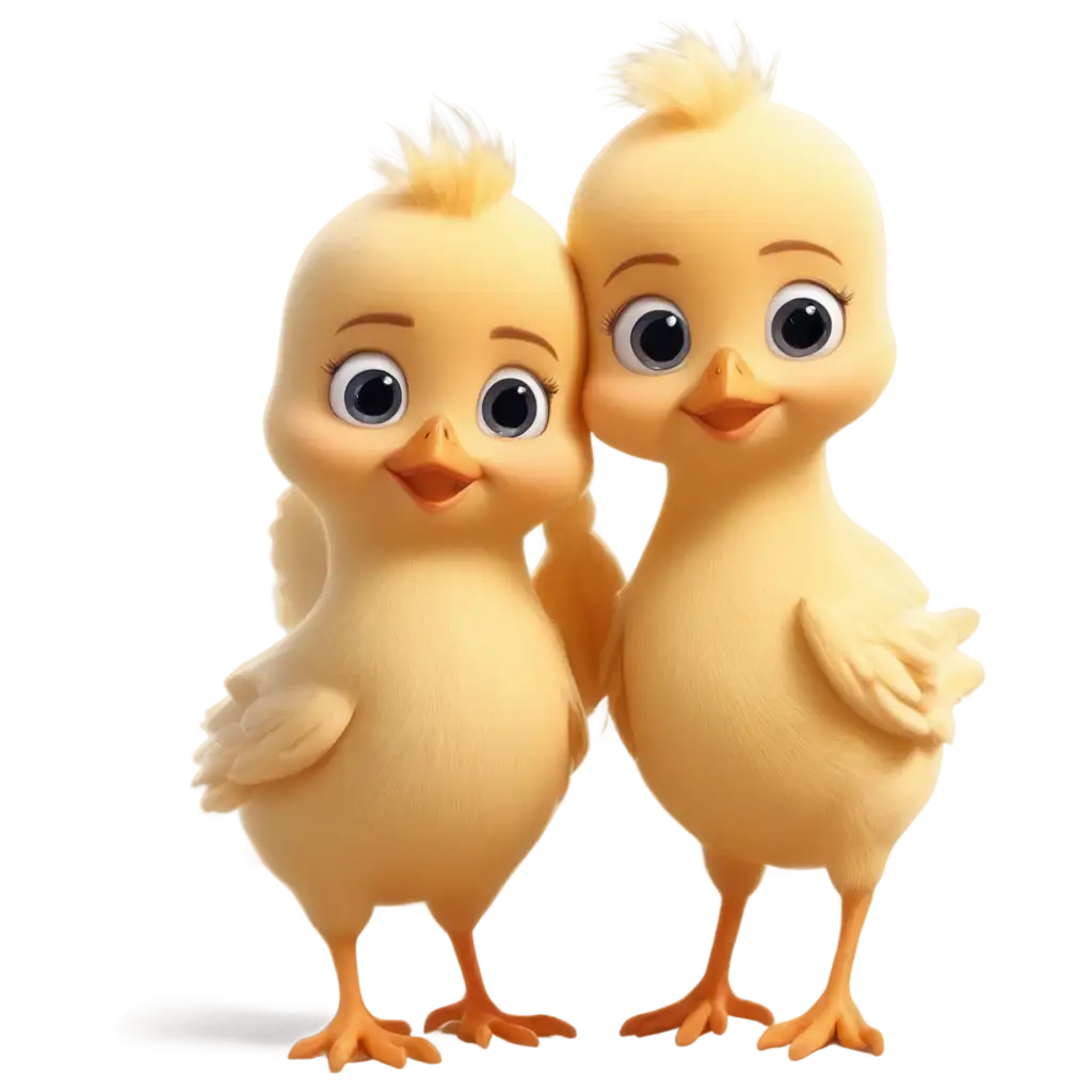 Adorable-Cartoon-Chicks-PNG-Playful-and-Vibrant-Digital-Art