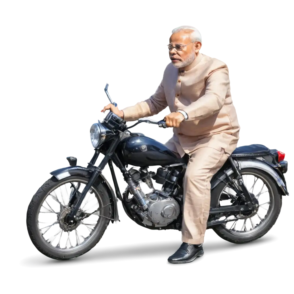 Narendra-Modi-PNG-Image-on-Bike-HighQuality-Portrait-for-Online-Representation