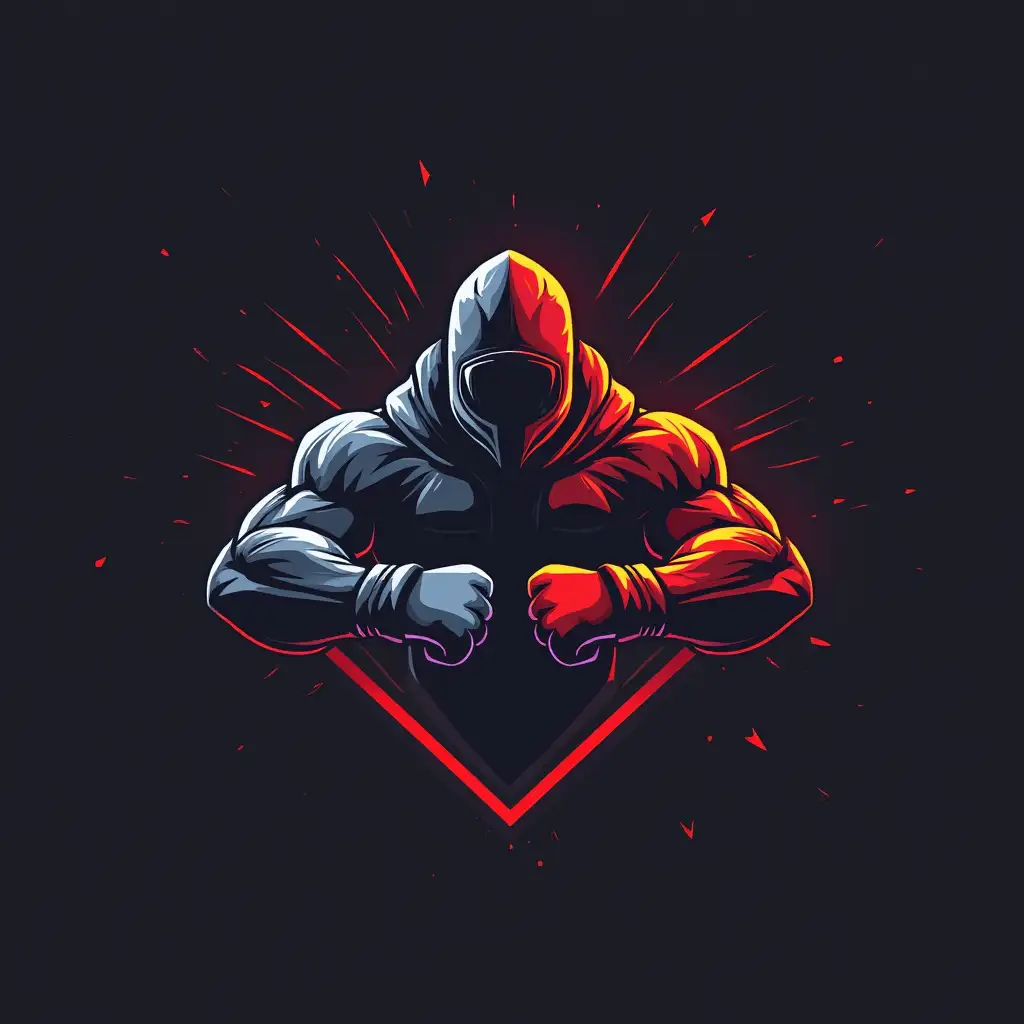 to make a logo for telegram channel with content about street fights