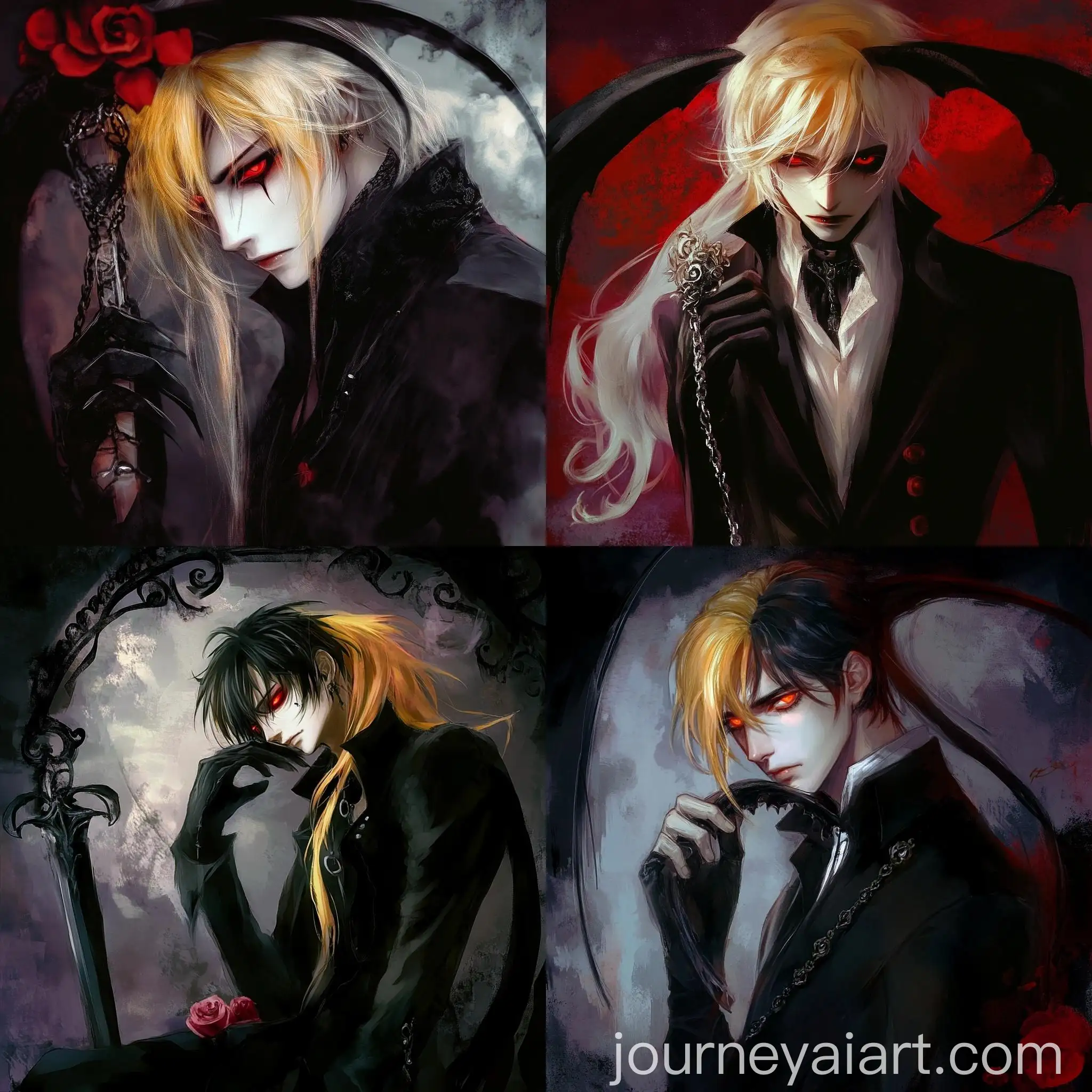 Gothic-Anime-Vampire-Man-in-Intense-Heat