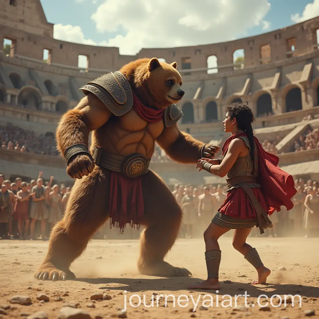 Hybrid-Gladiator-Bear-Fighting-in-Ancient-Roman-Arena