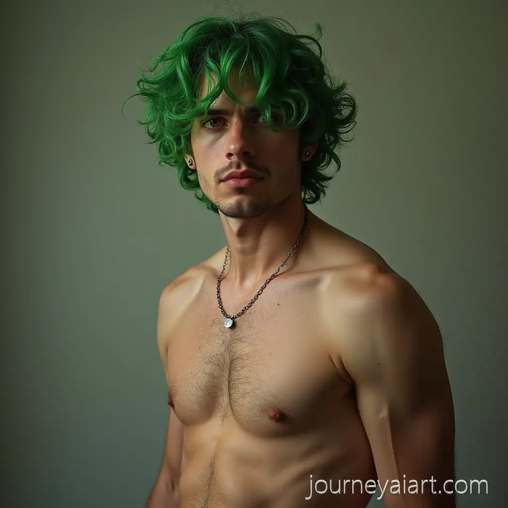 Man-with-Green-Hair-in-Artistic-Pose