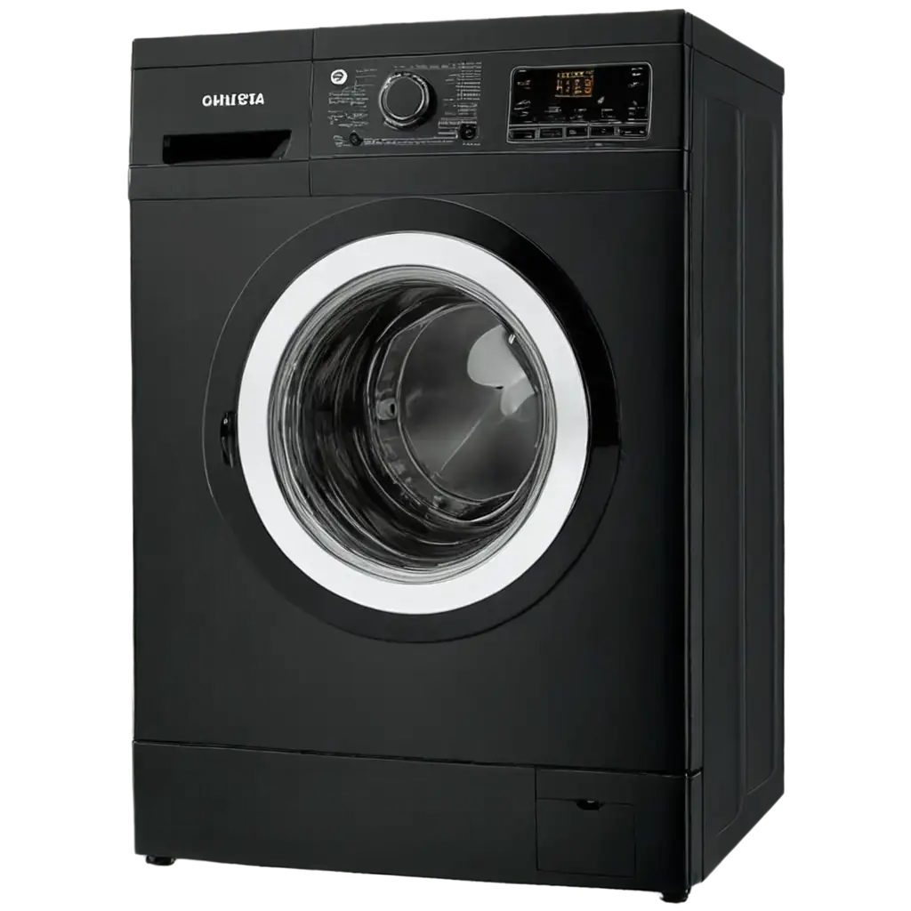 Modern-Black-Washing-Machine-PNG-Image-Enhance-Your-Content-with-HighQuality-Visuals