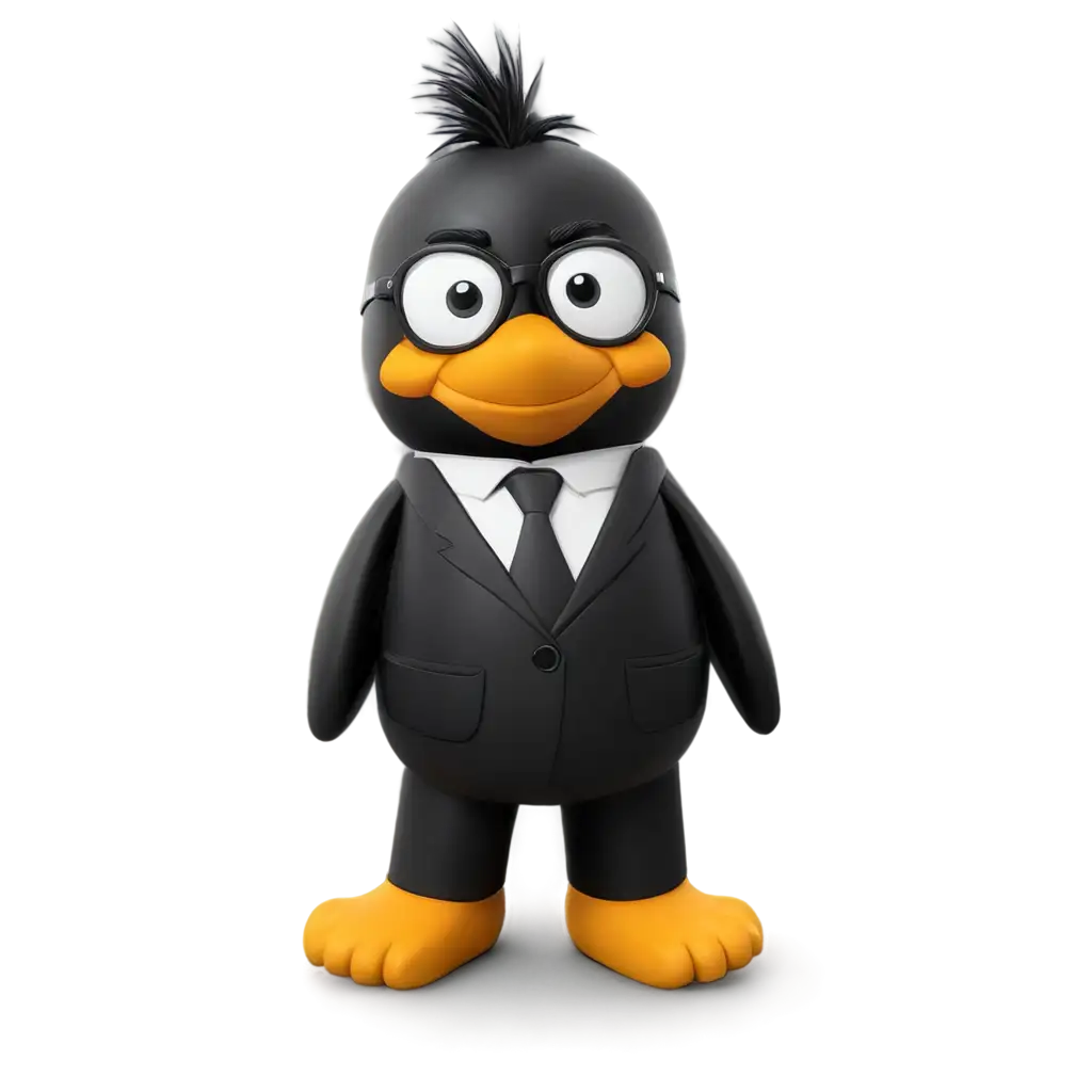 Tux-Linux-Happy-with-Glasses-PNG-Image-Playful-Penguin-Mascot-Illustration