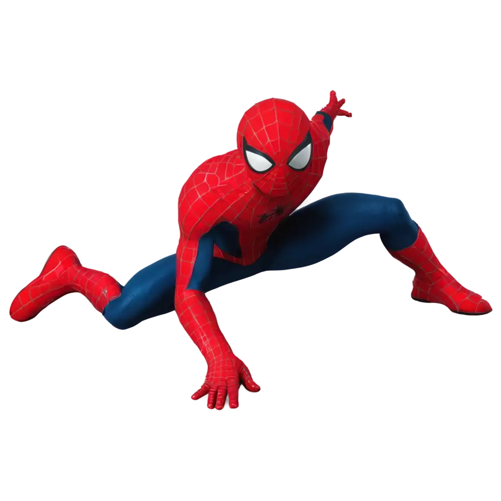 Flat-and-Upright-Spider-Man-PNG-Image-HighQuality-Visual-for-Creative-Projects