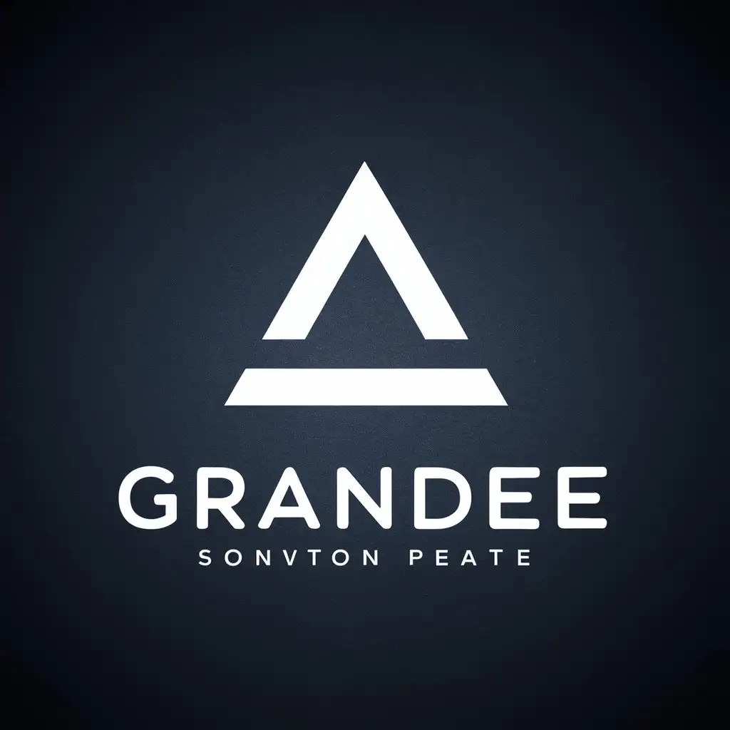 LOGO Design for Grandee Triangle Symbol in Dark Moderate Tones on Clear Background