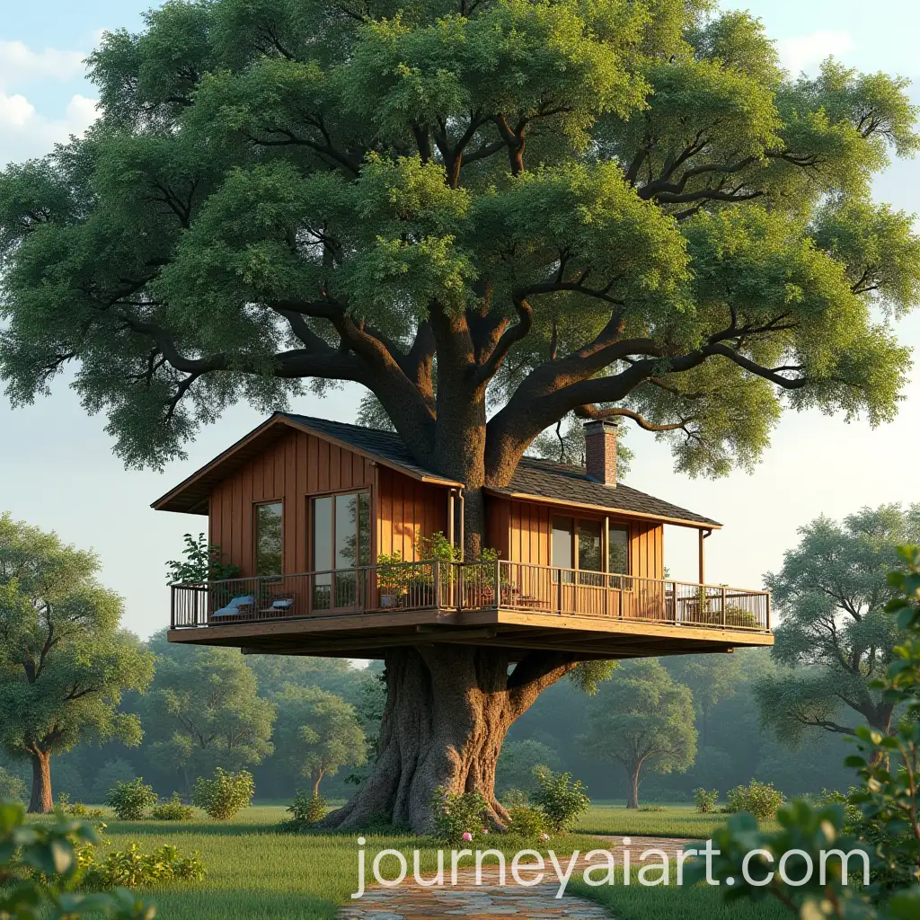 Family-Building-a-Tree-House-in-a-Neem-Tree
