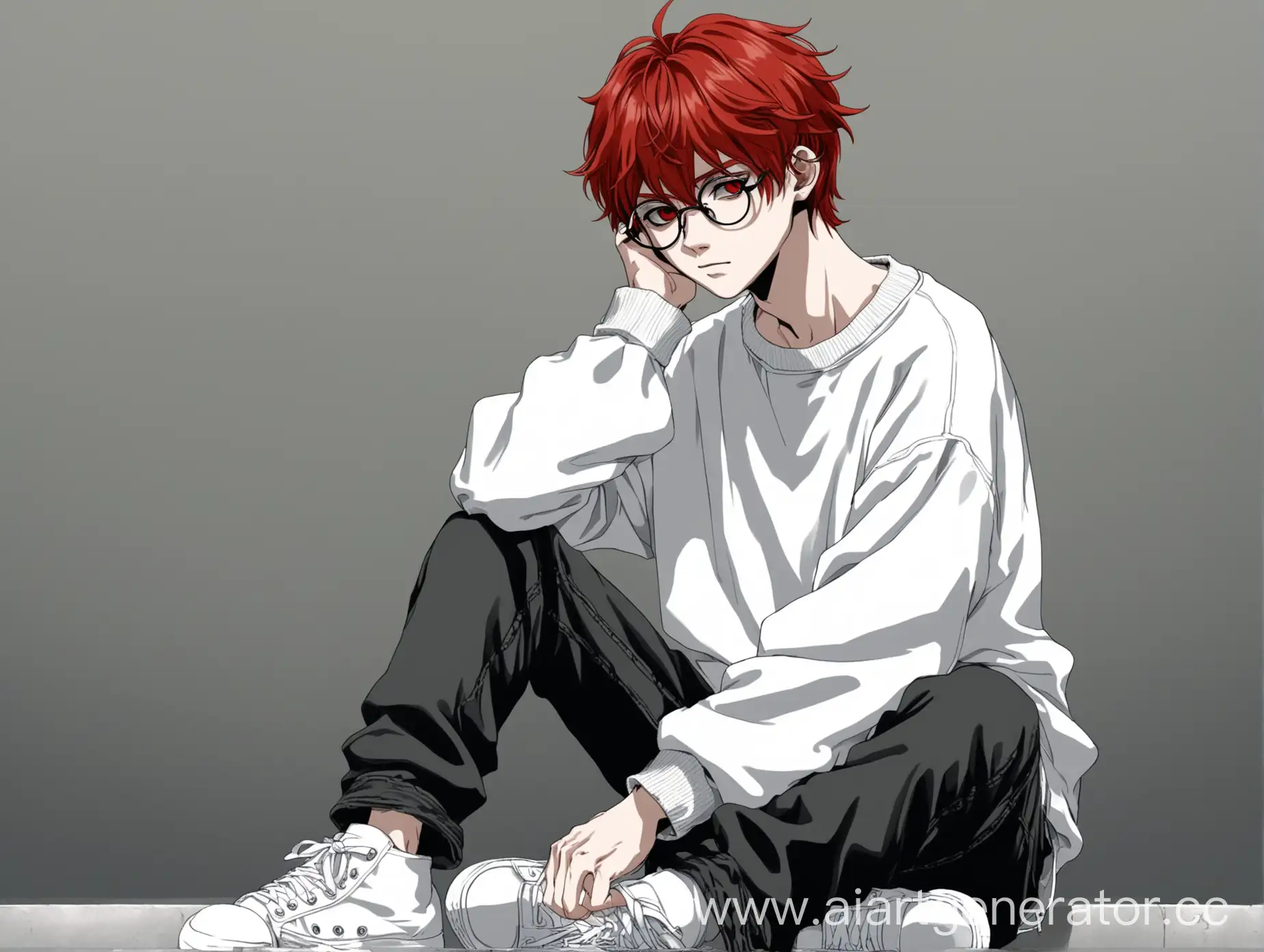 AnimeStyle-Character-with-Red-Hair-and-Glasses-in-Urban-Fashion