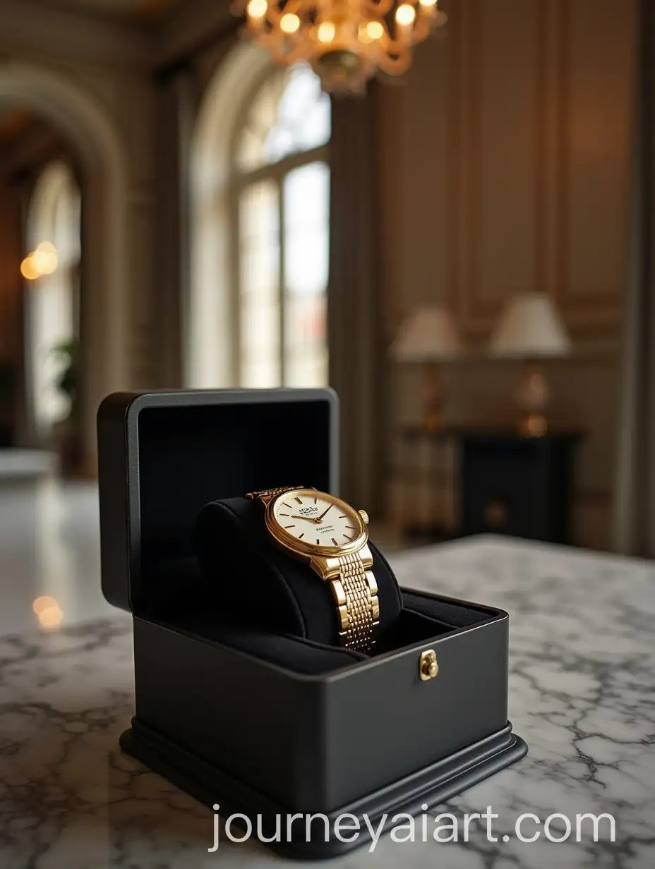 Luxury-GV2-by-Gevril-Milan-Gold-Watch-in-Grand-Mansion-Foyer