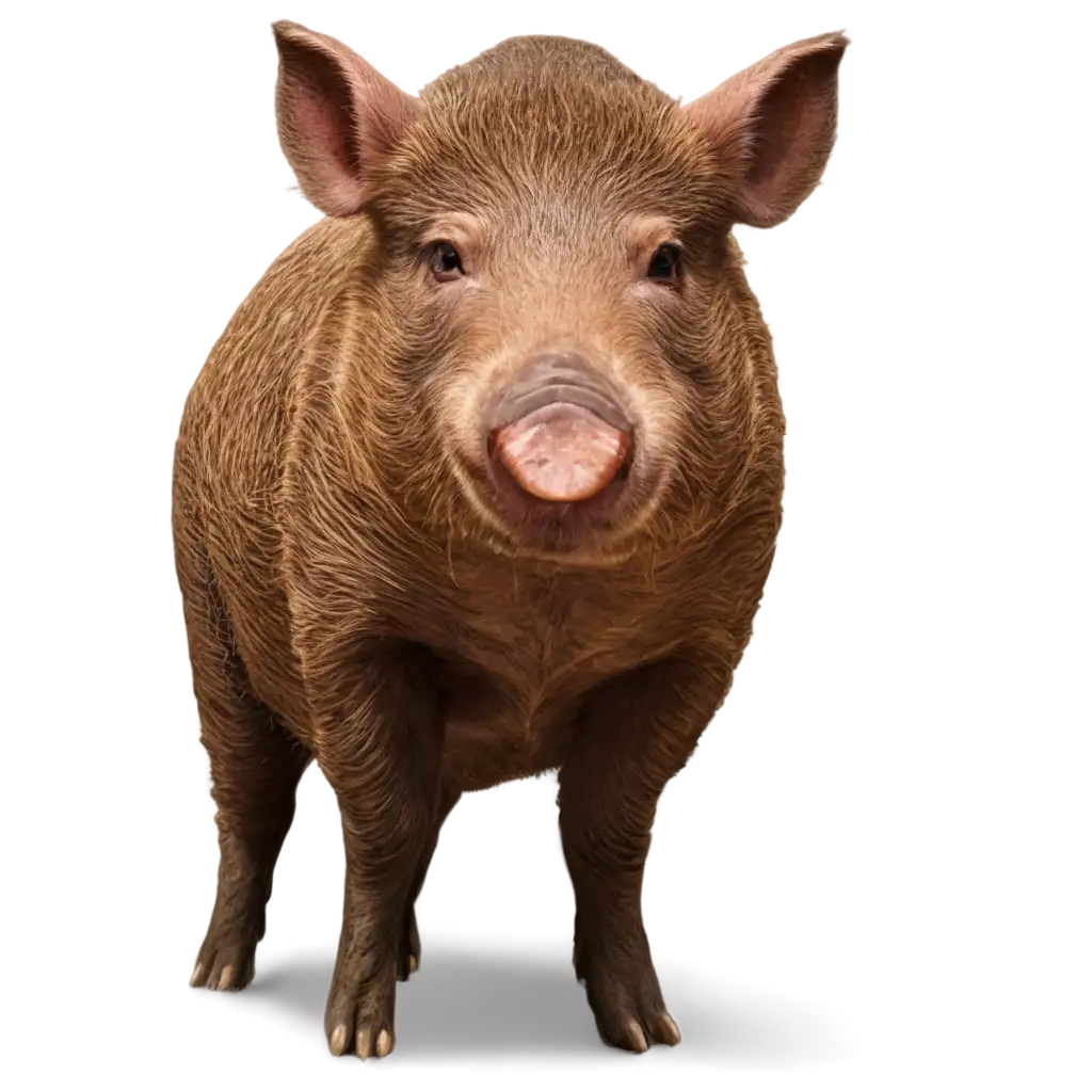 Frontfacing-Funny-Boar-PNG-HighQuality-Imagery-for-Humor-and-Clarity