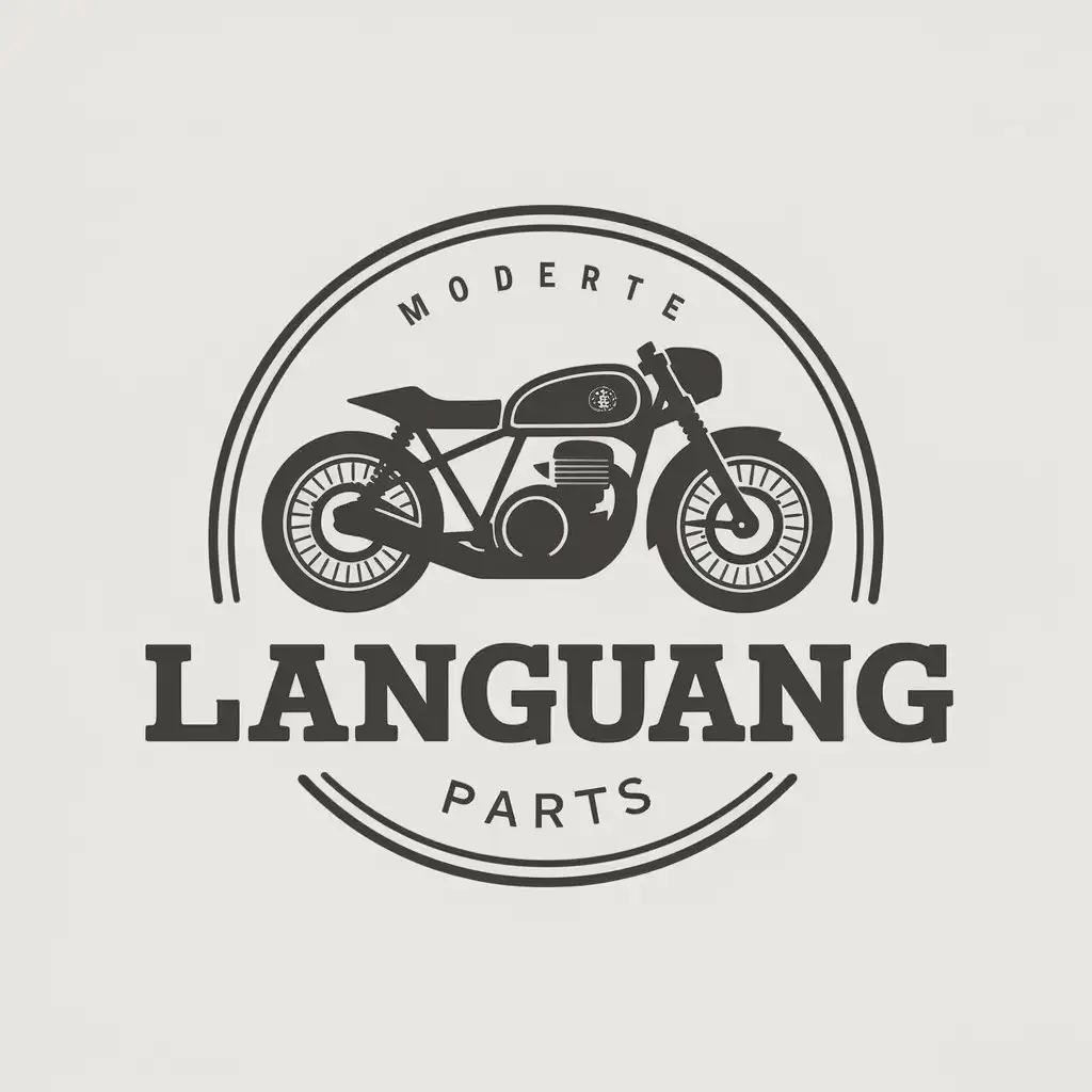 LOGO-Design-For-Languang-Motorcycle-Parts-in-Moderate-Style-on-Clear-Background