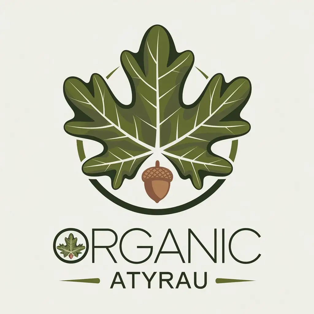 LOGO Design for Organic Atyrau Vector Logo with Natural Products Theme and Clear Background