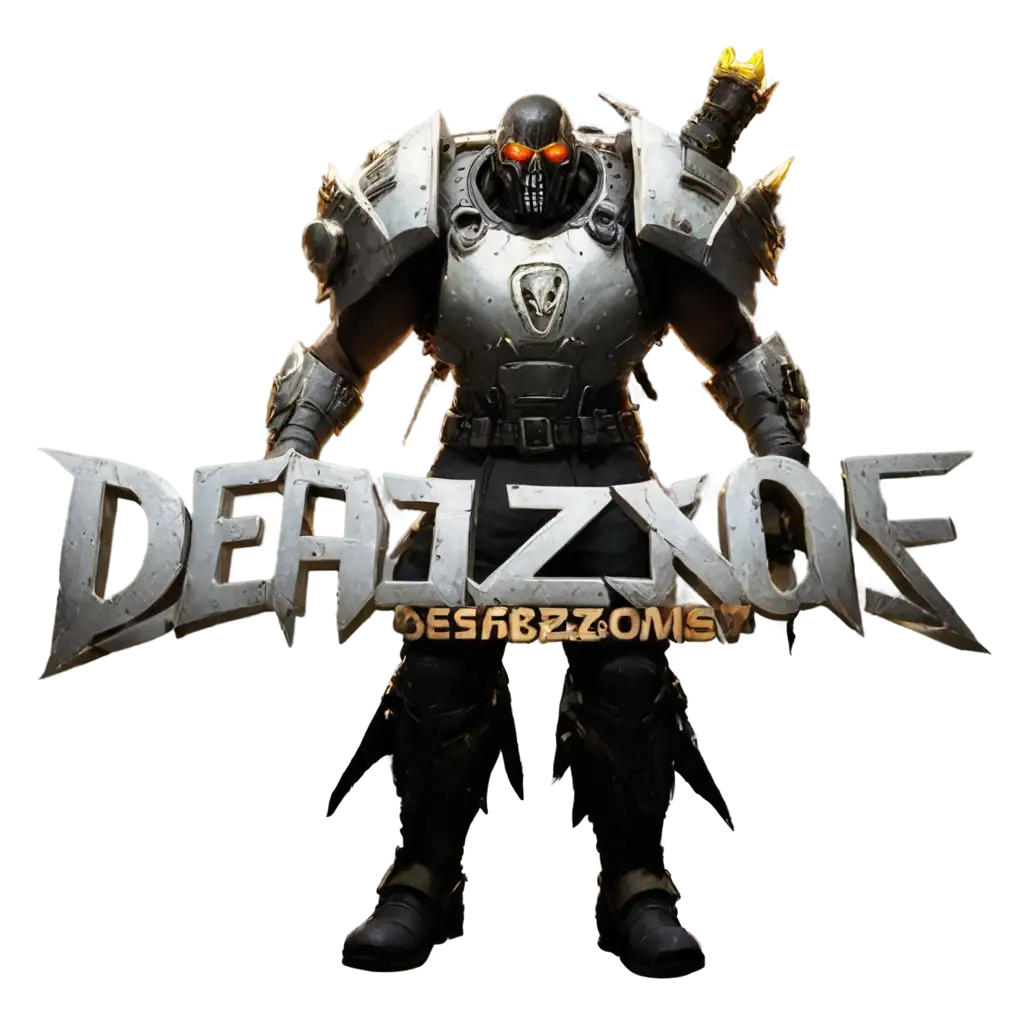 Deadzone-Game-Title-PNG-with-Majestic-Warrior-in-White-and-Gold-HighQuality-Image-for-Gaming-Enthusiasts